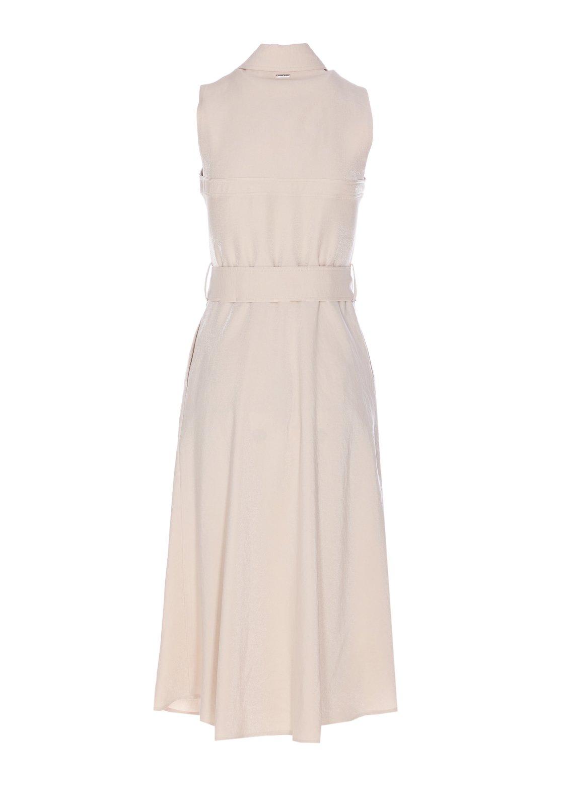 Shop Liu •jo Sleeveless Panelled Midi Dress Liu-jo