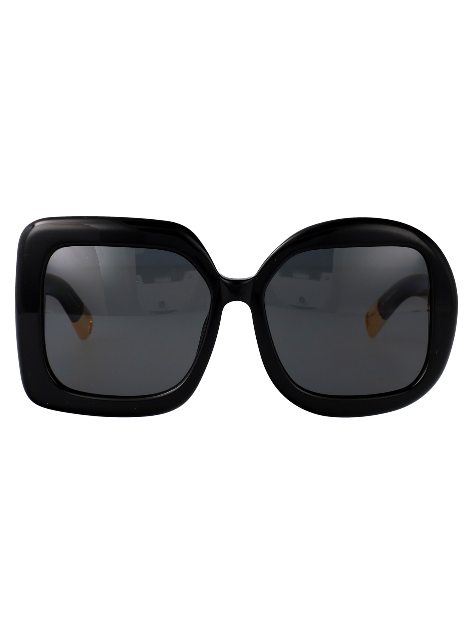 Jacquemus Carre Sunglasses In Black