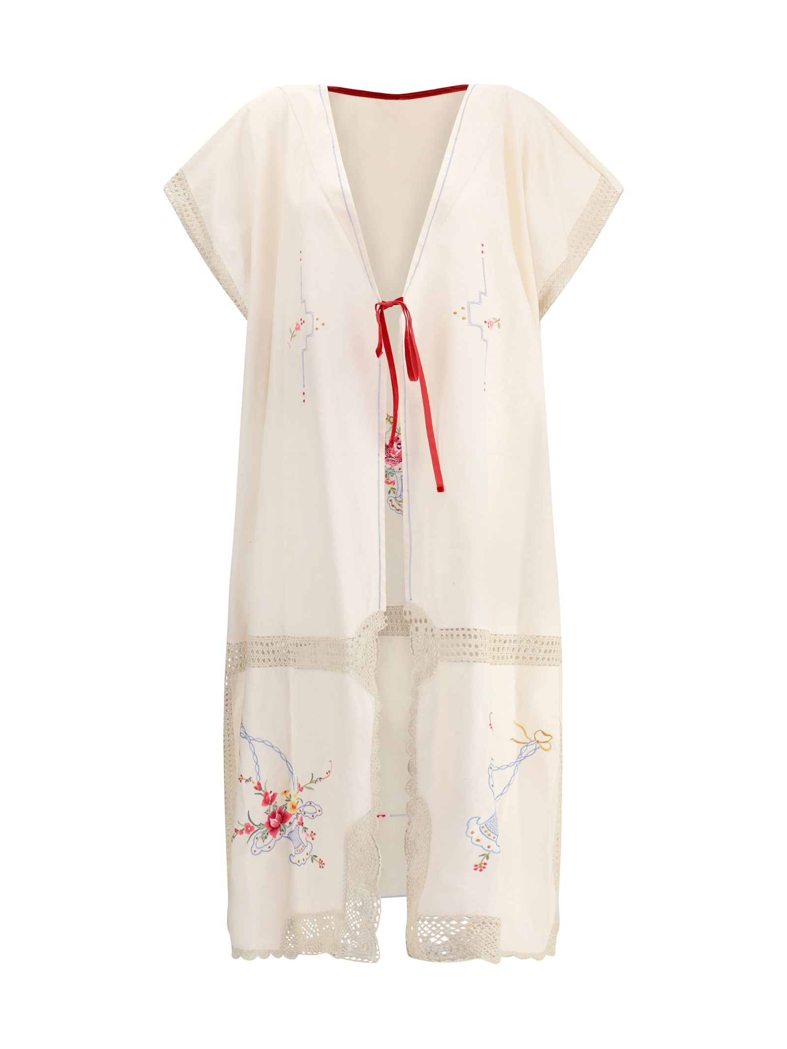 Ella Long Jacket With Floral Details