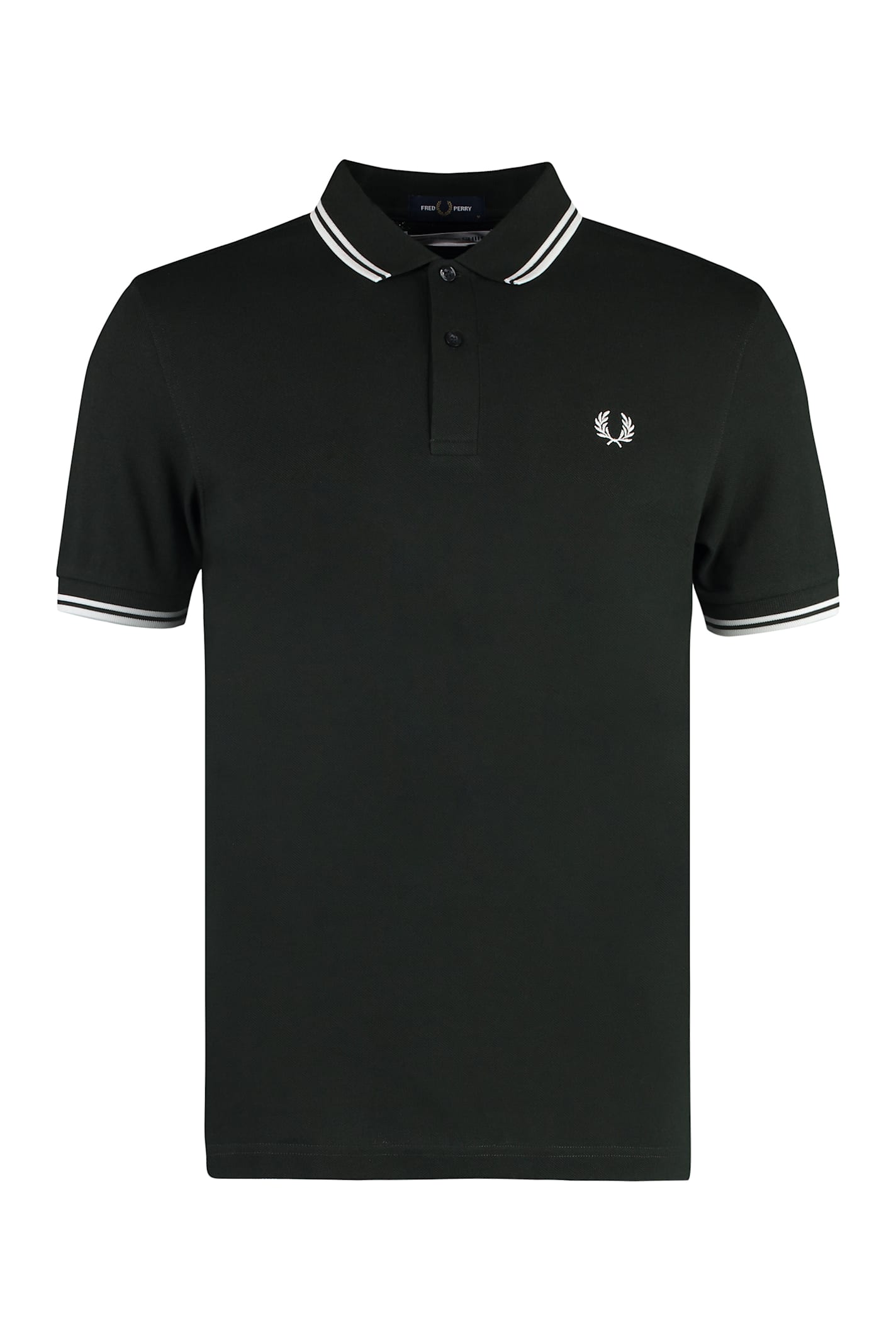 Comme Des Garçons Shirt X Fred Perry - Cotton-piqué Polo Shirt In Black