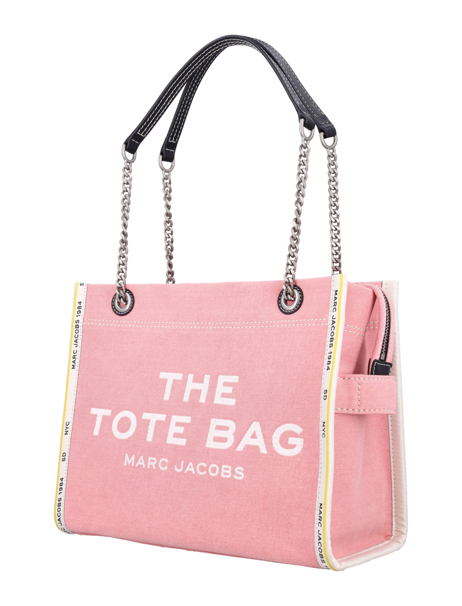 Shop Marc Jacobs The Medium Tote Bag In Ribbon Rose