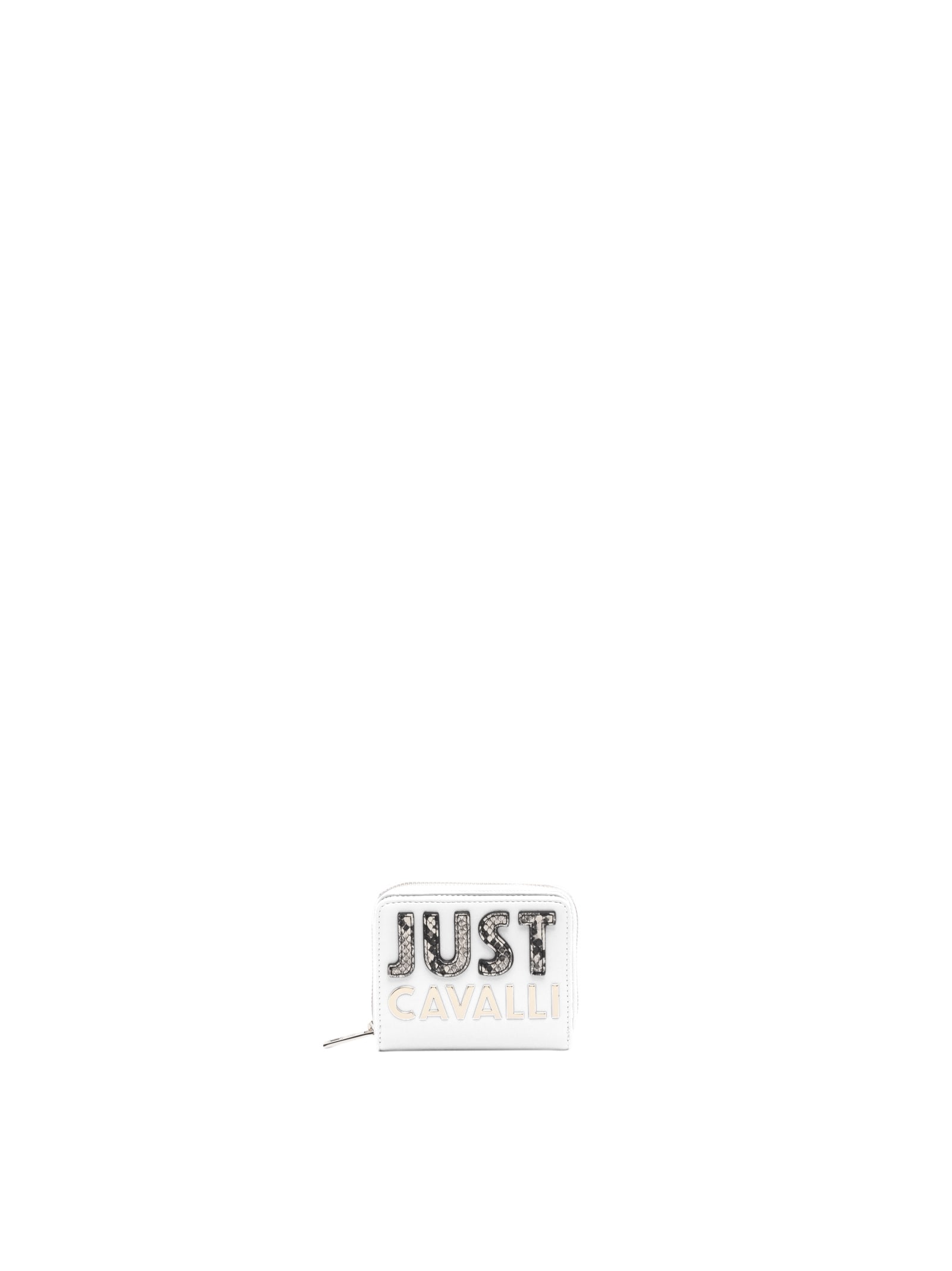 Just Cavalli White Wallet In White