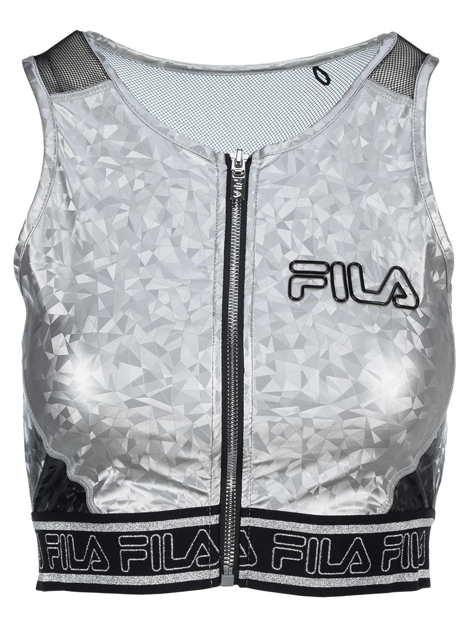 fila front zip sports bra