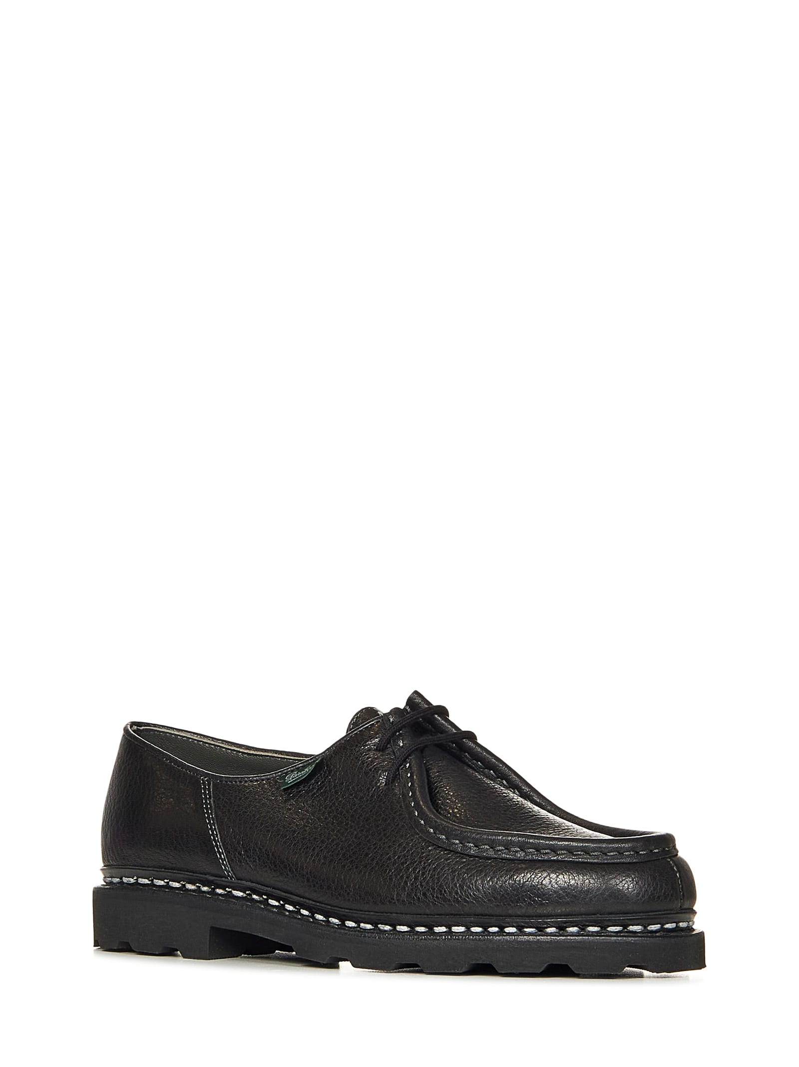 Shop Paraboot Michael Laced Up In Black