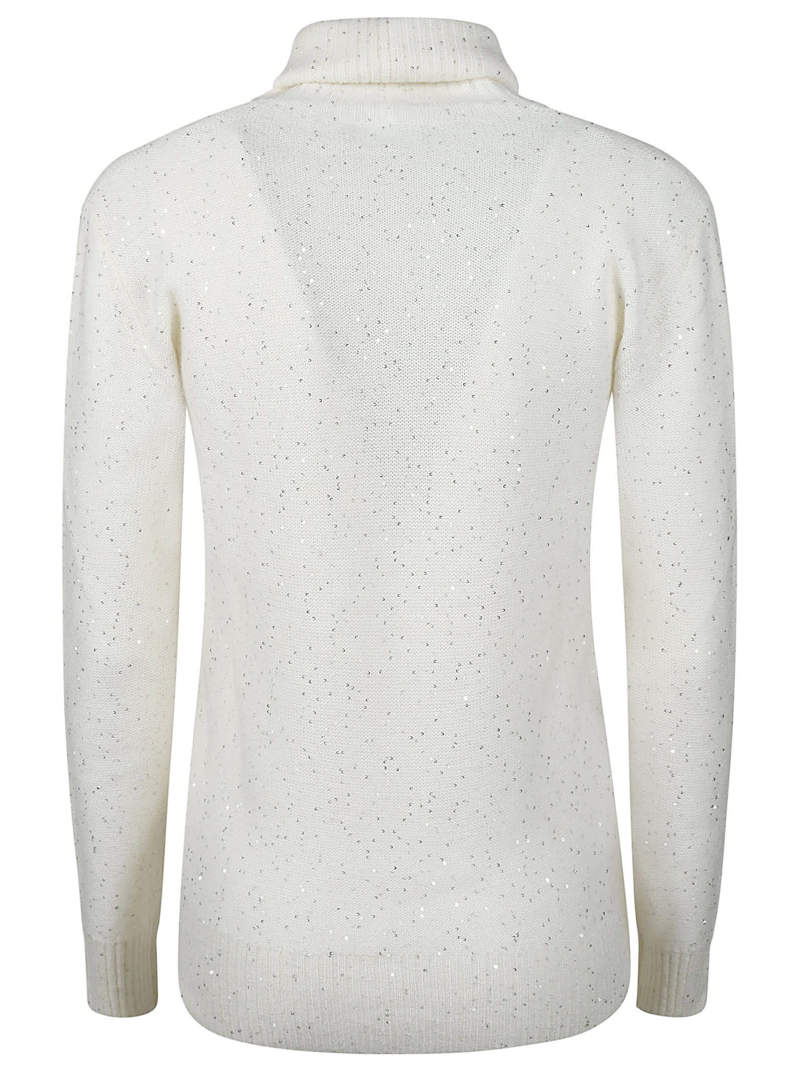 Fabiana Filippi Turtle Neck Sweater In Rafia