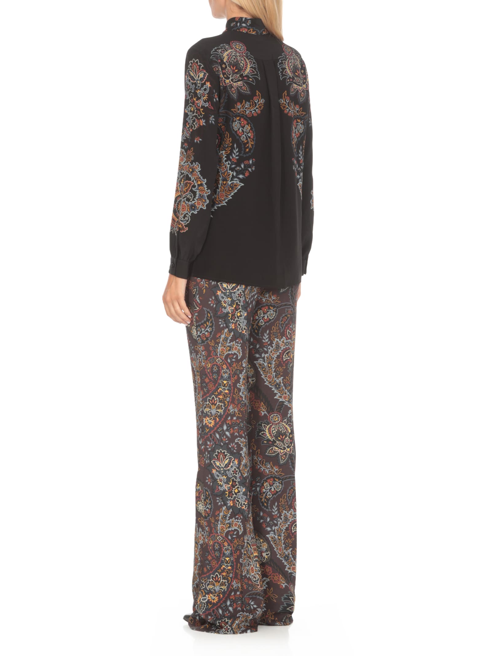 Shop Etro Silk Shirt In Black