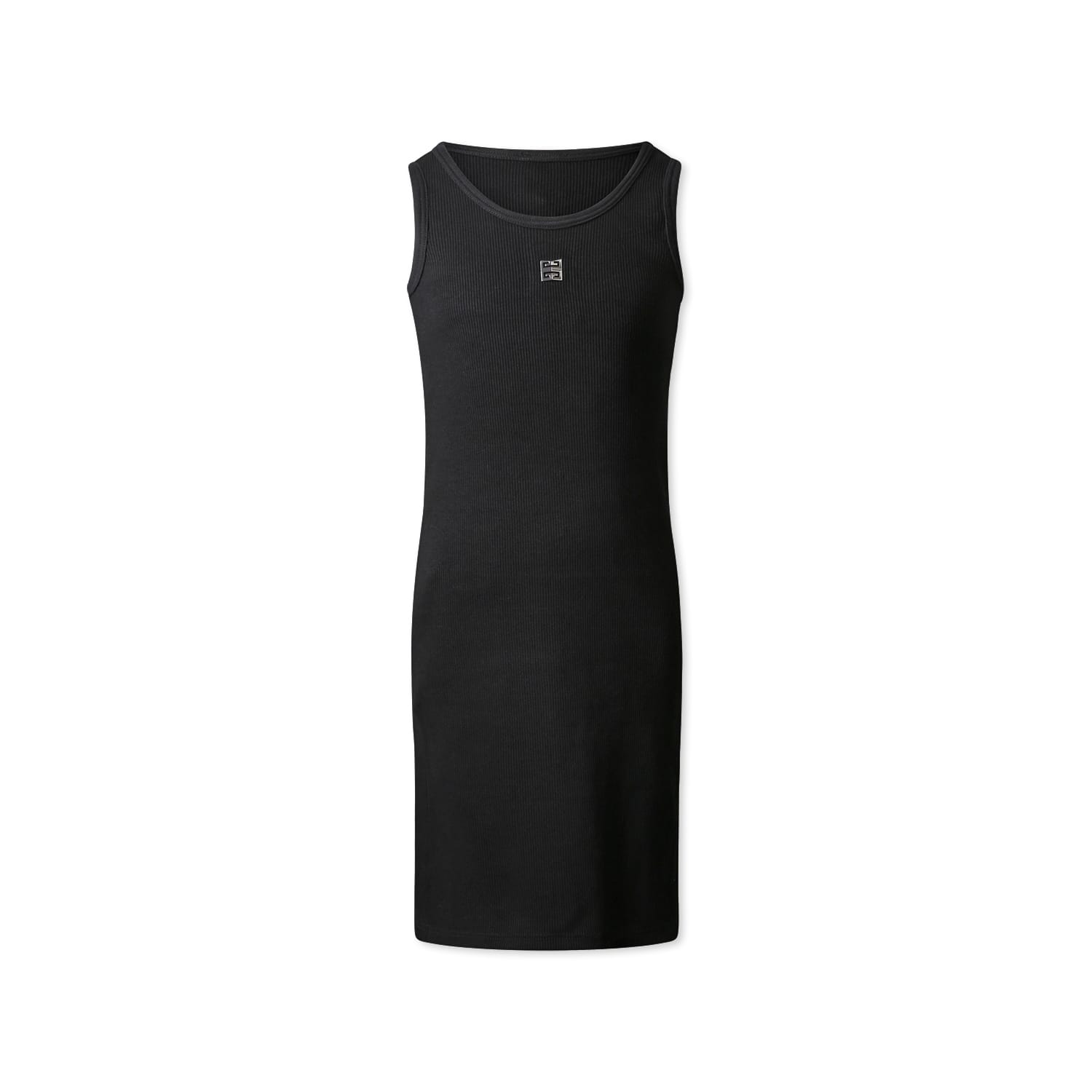 Givenchy Black Dress For Girl With 4g Motif In Black