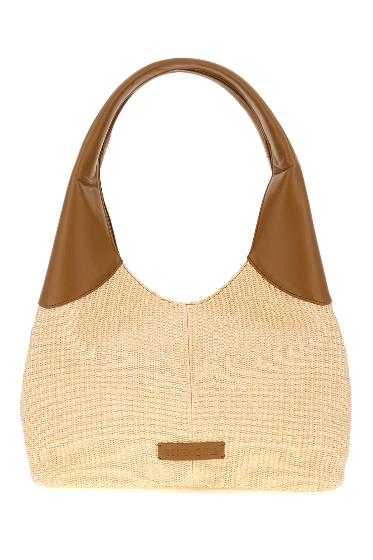 Themoirè Straw Ninfa Handbag In White