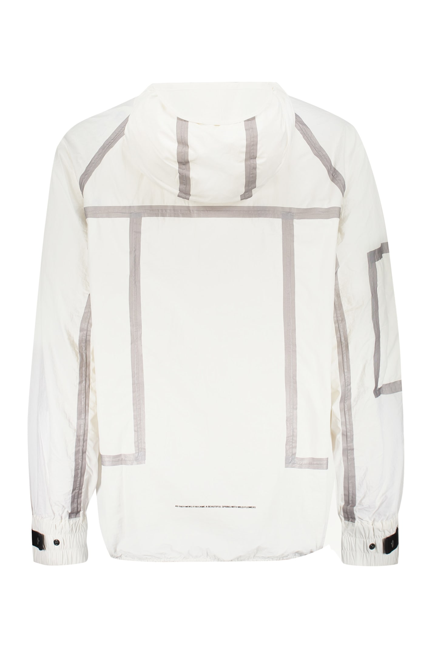 Iso.poetism Hooded Nylon Jacket In White