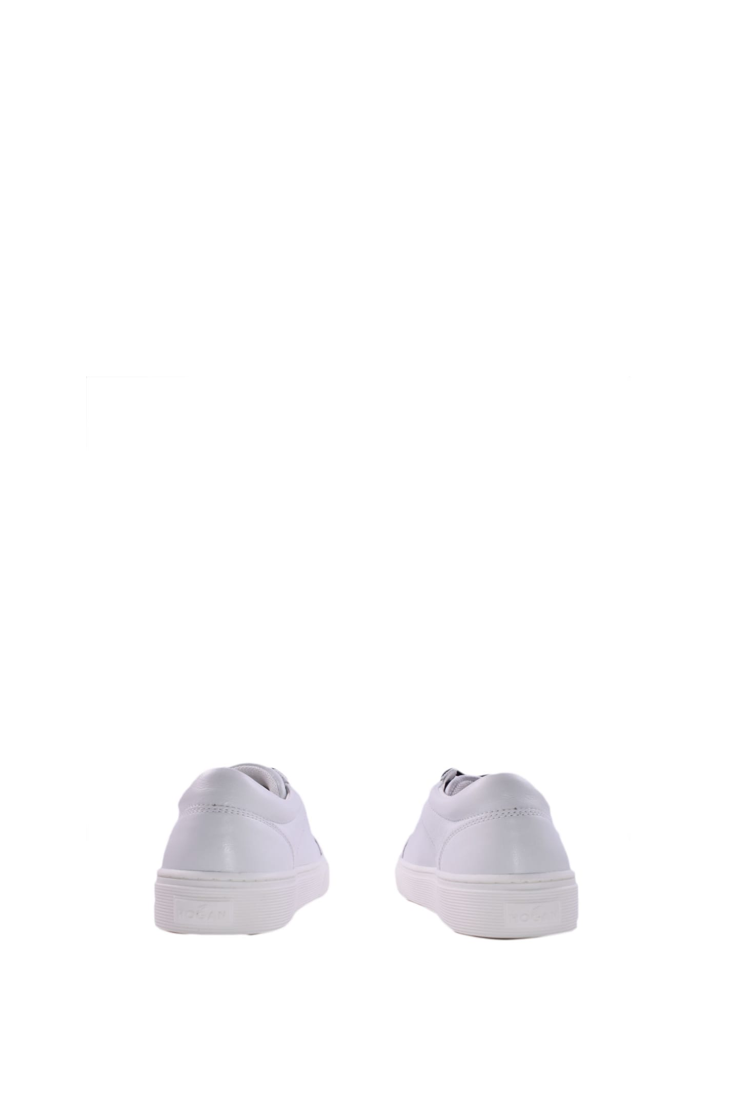 Shop Hogan R365 Sneakers In Leather In White