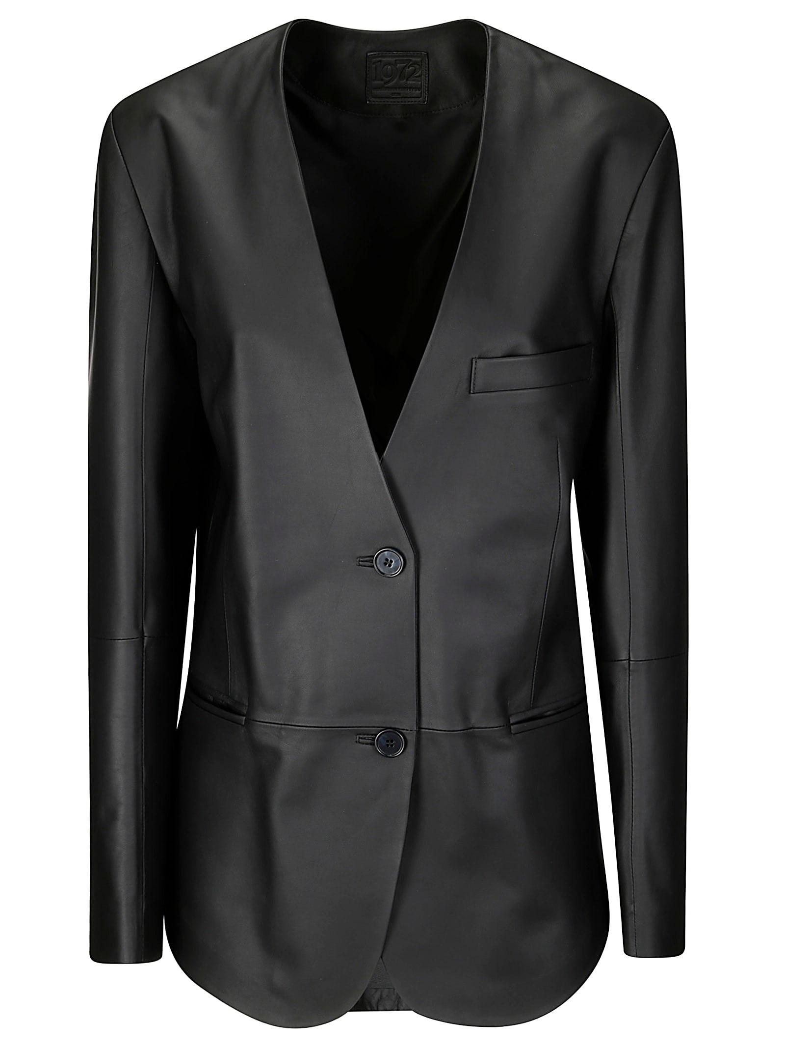 Leather Cardigan Blazer