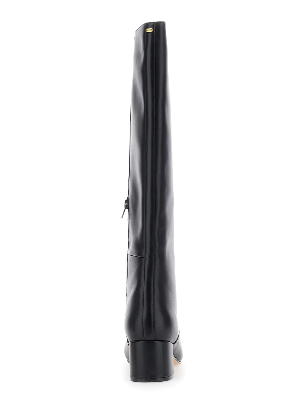 Twinset Knee-high Block-heel Boots In Black