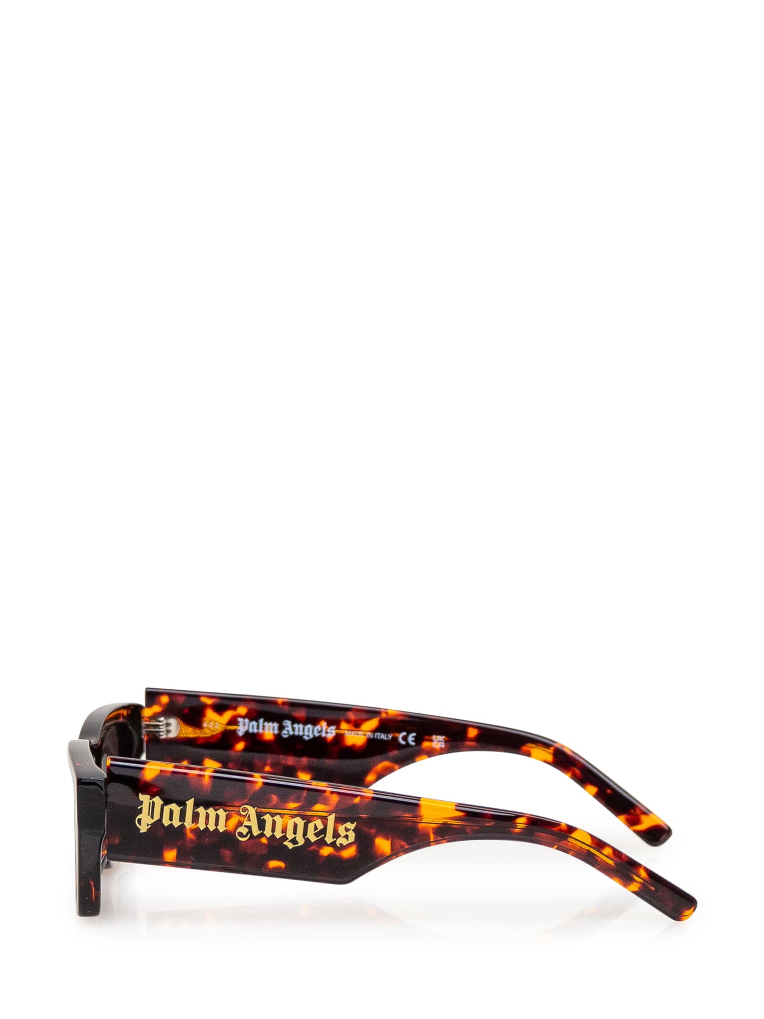 Palm Angels Palm Sunglasses In 6407 Havana Dark Grey