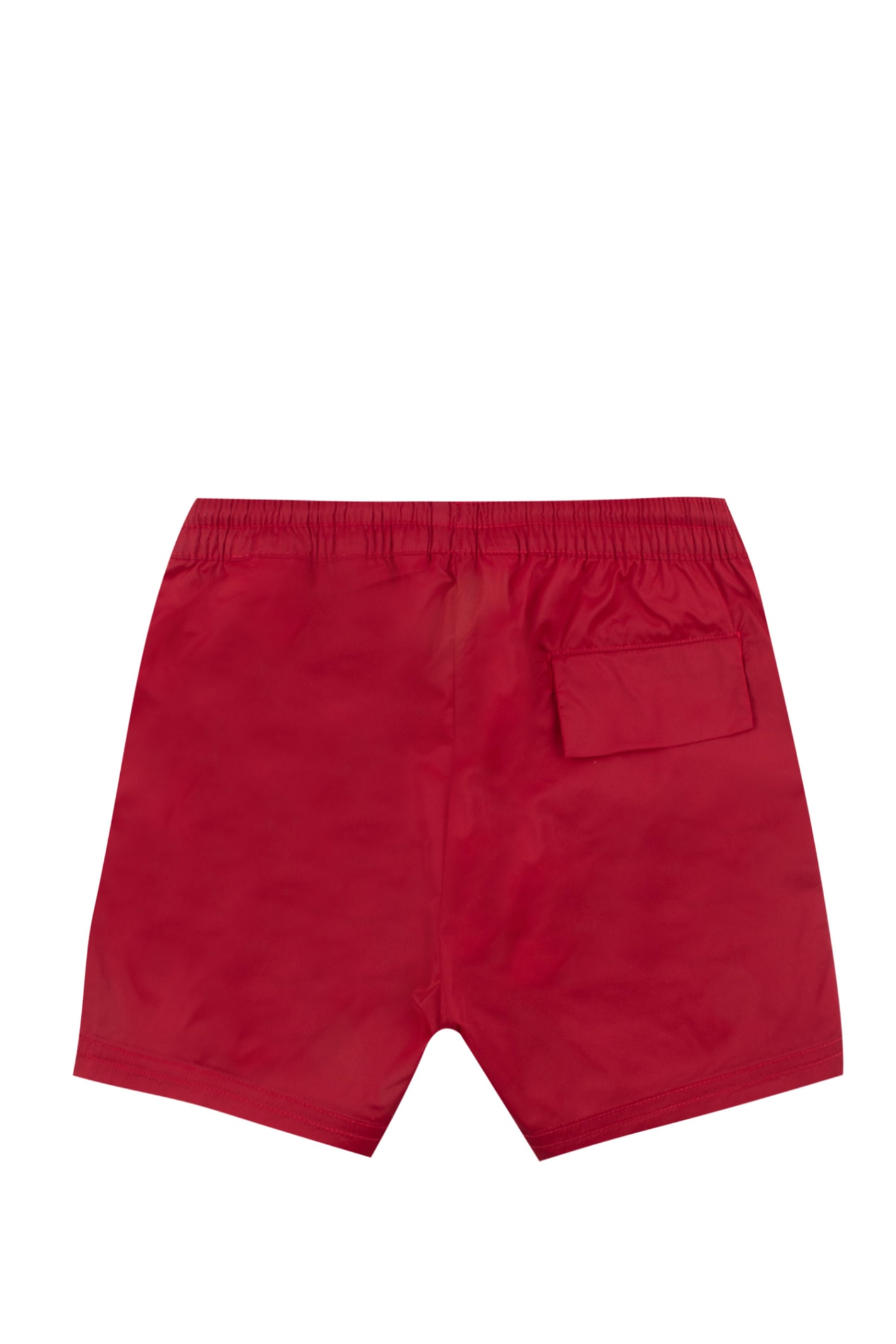 Shop Palm Angels Swim Shorts With Logo In Red