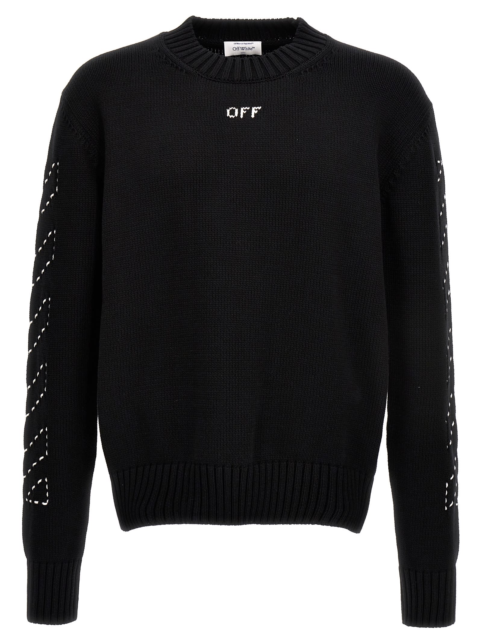 Off-White c/o Virgil Abloh - Men's Monogram Motif Sweater Crew Neck