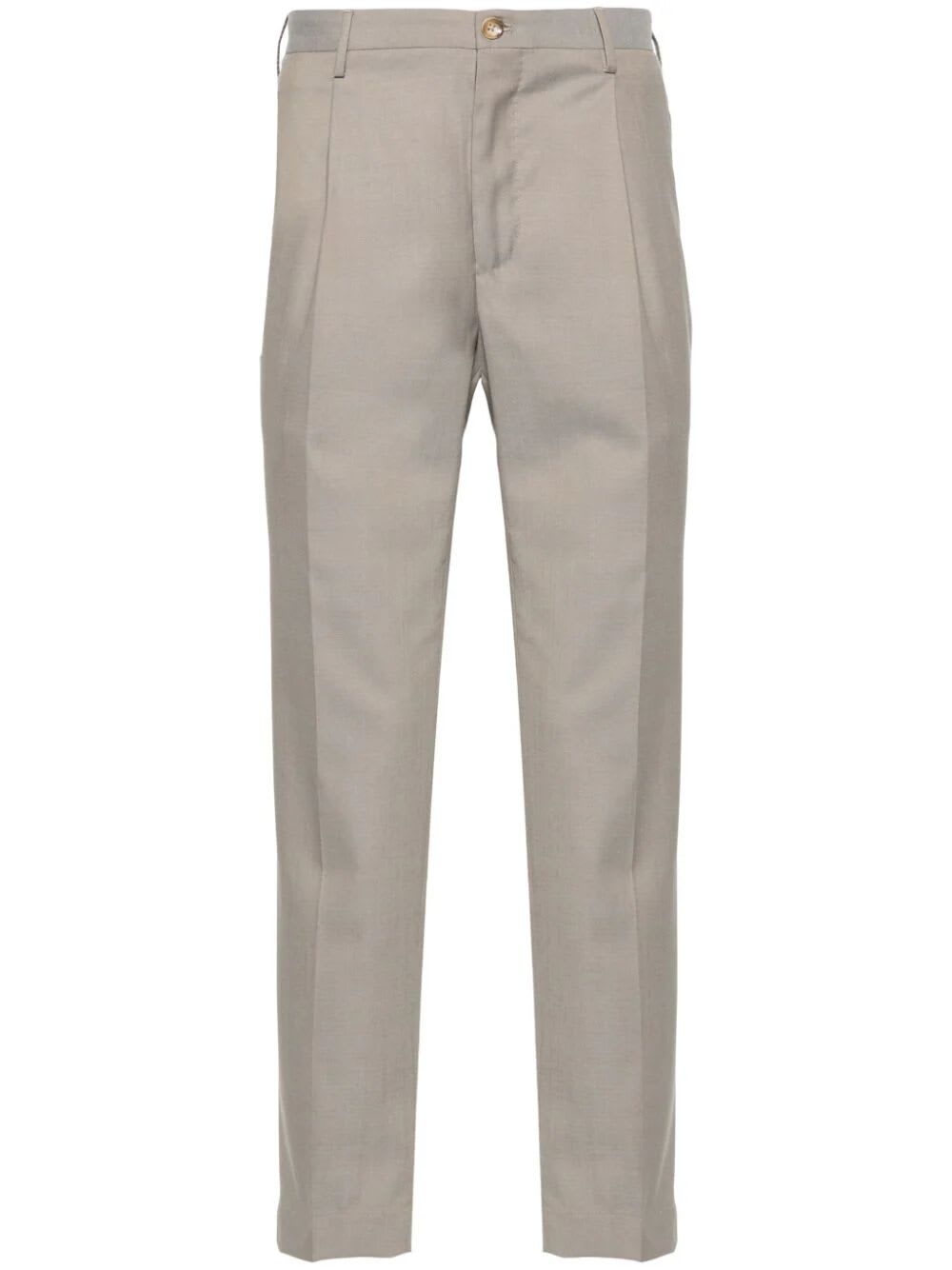 Shop Incotex Model R54 Tapered Fit Trousers In Light Beuìige