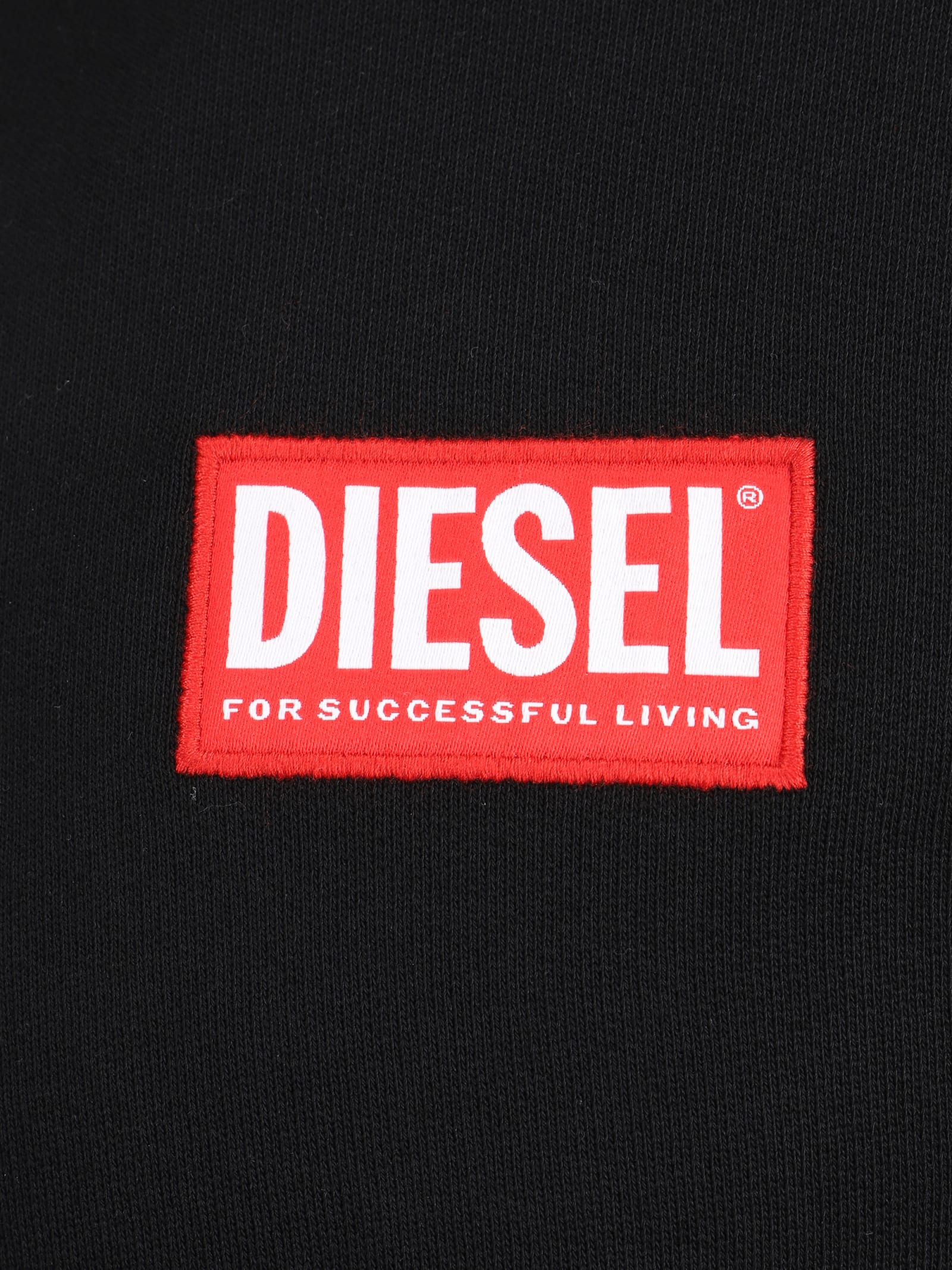 Shop Diesel Hoodie In 004 - Deep/black