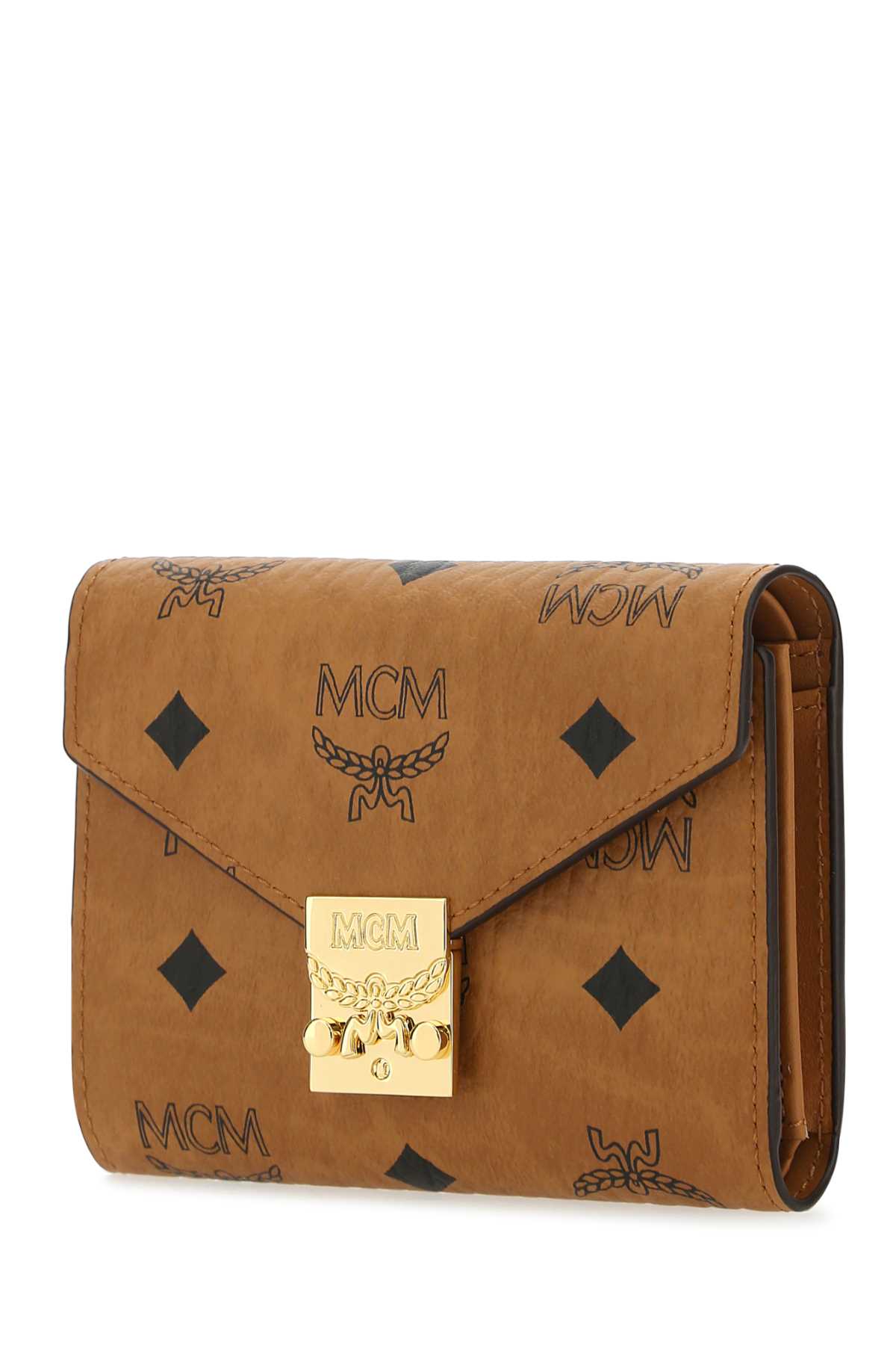Shop Mcm Printed Canvas Tracy Wallet In Co