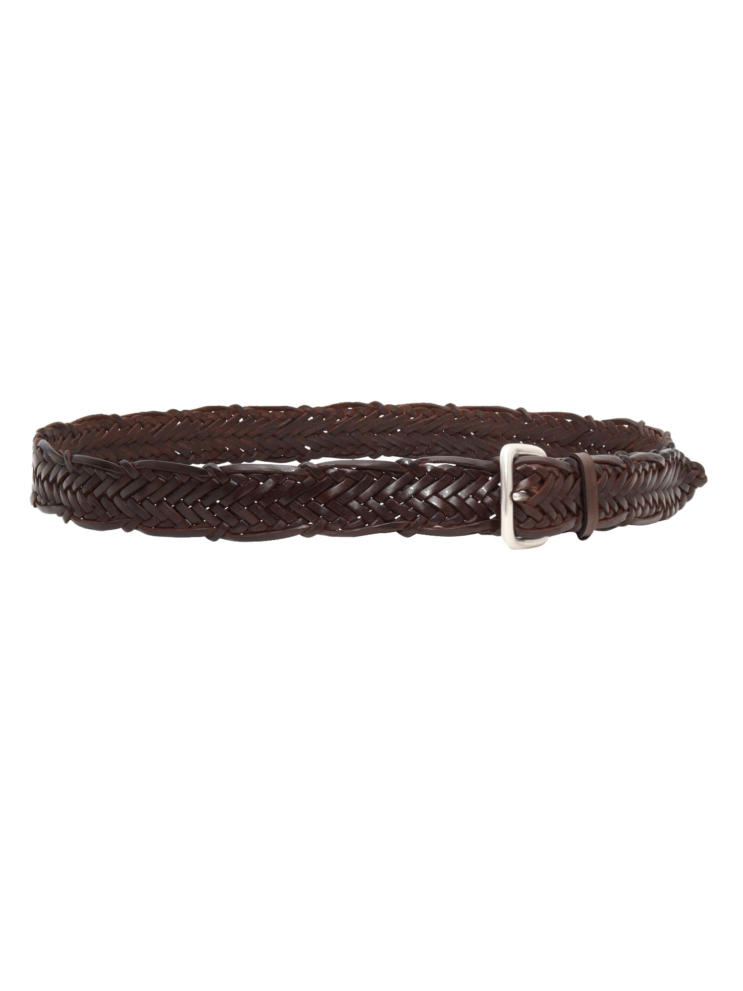 Shop Orciani Brown Braided Belt