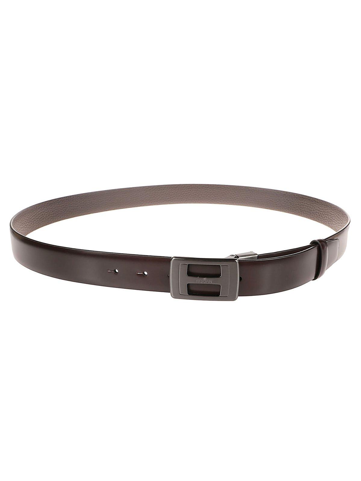 Classic Logo Detailed Buckle Belt