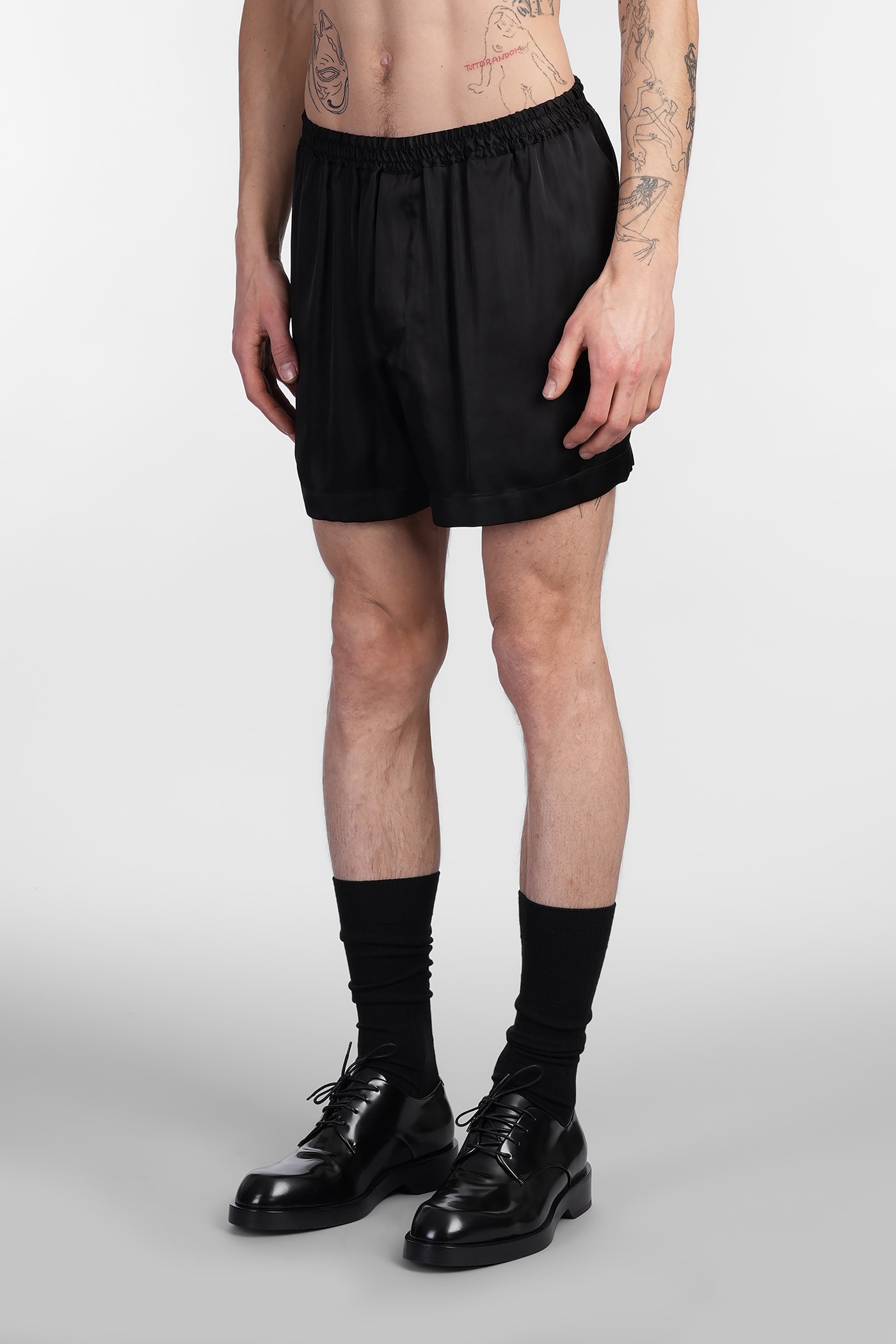 Sapio N 42 Shorts In Black Triacetate In Black