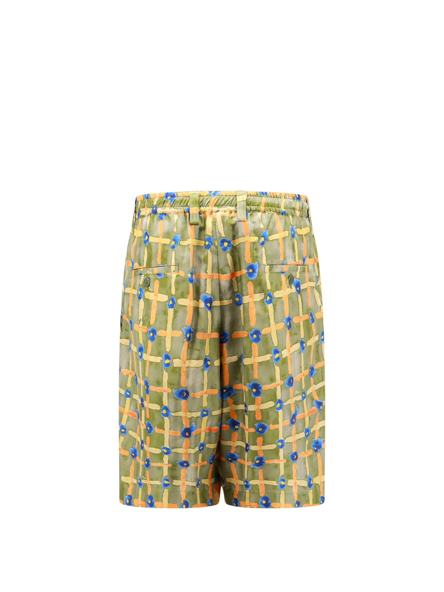 Shop Marni Bermuda Shorts In Green