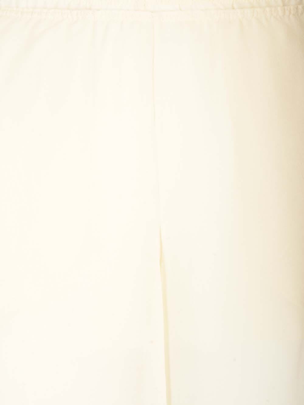 Shop Chloé Flowing Silk Georgette Trousers In White