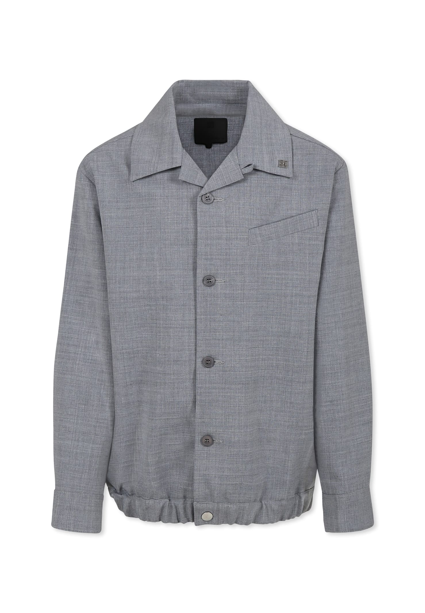 Givenchy Grey Jacket For Boy With Logo In Grey