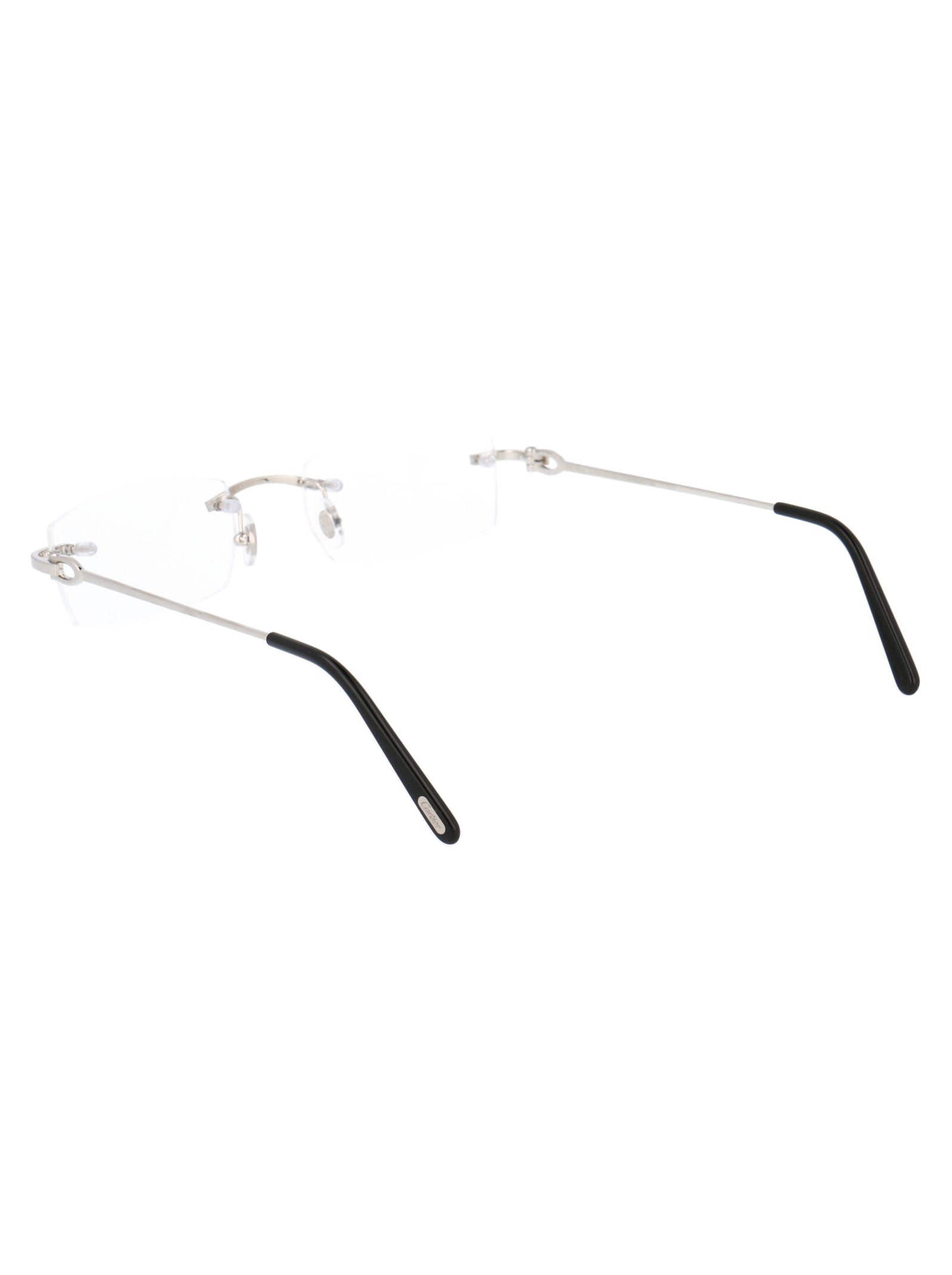 Shop Cartier Ct0045o Glasses In 001 Silver Silver Transparent