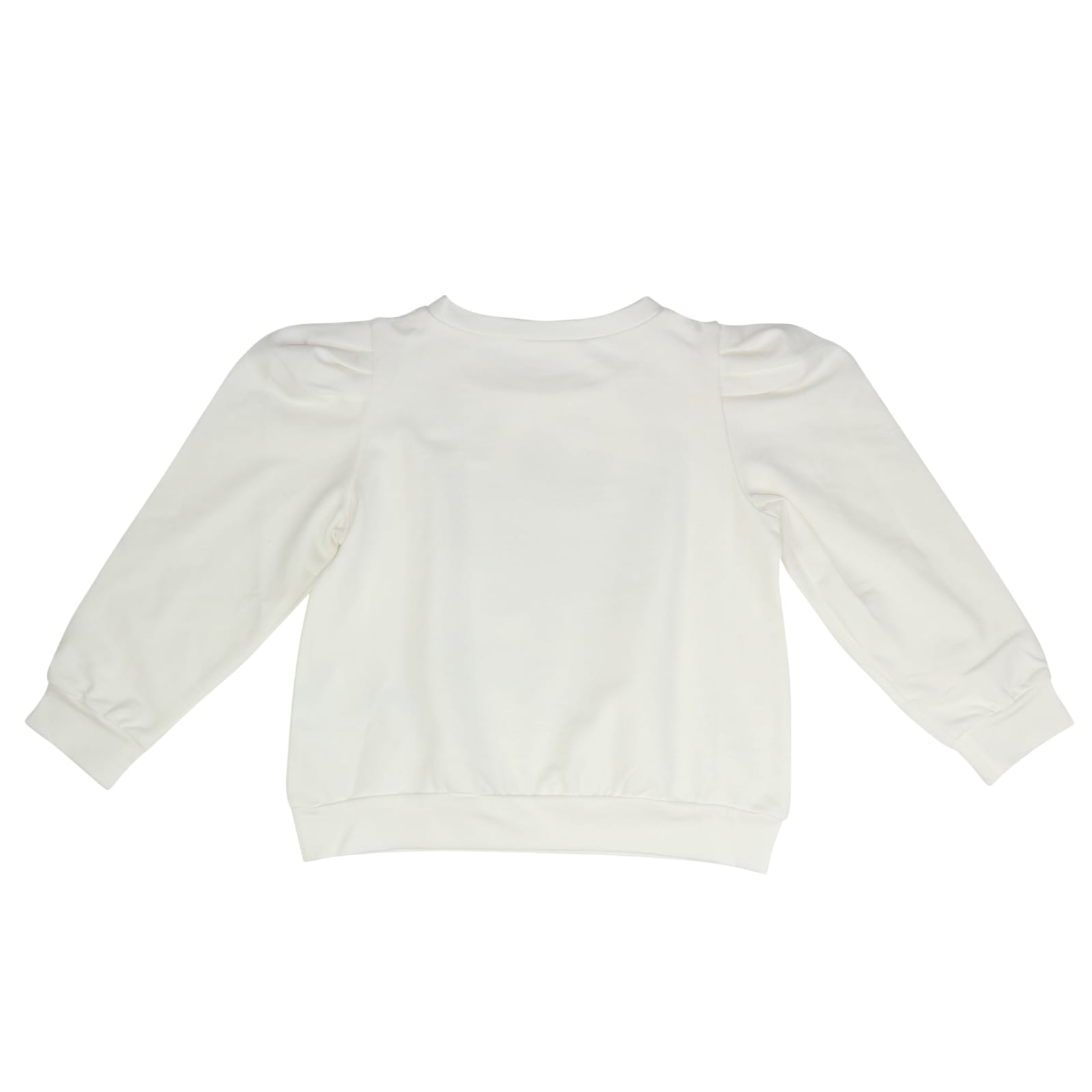 Shop Liu •jo Cotton Sweatshirt In White
