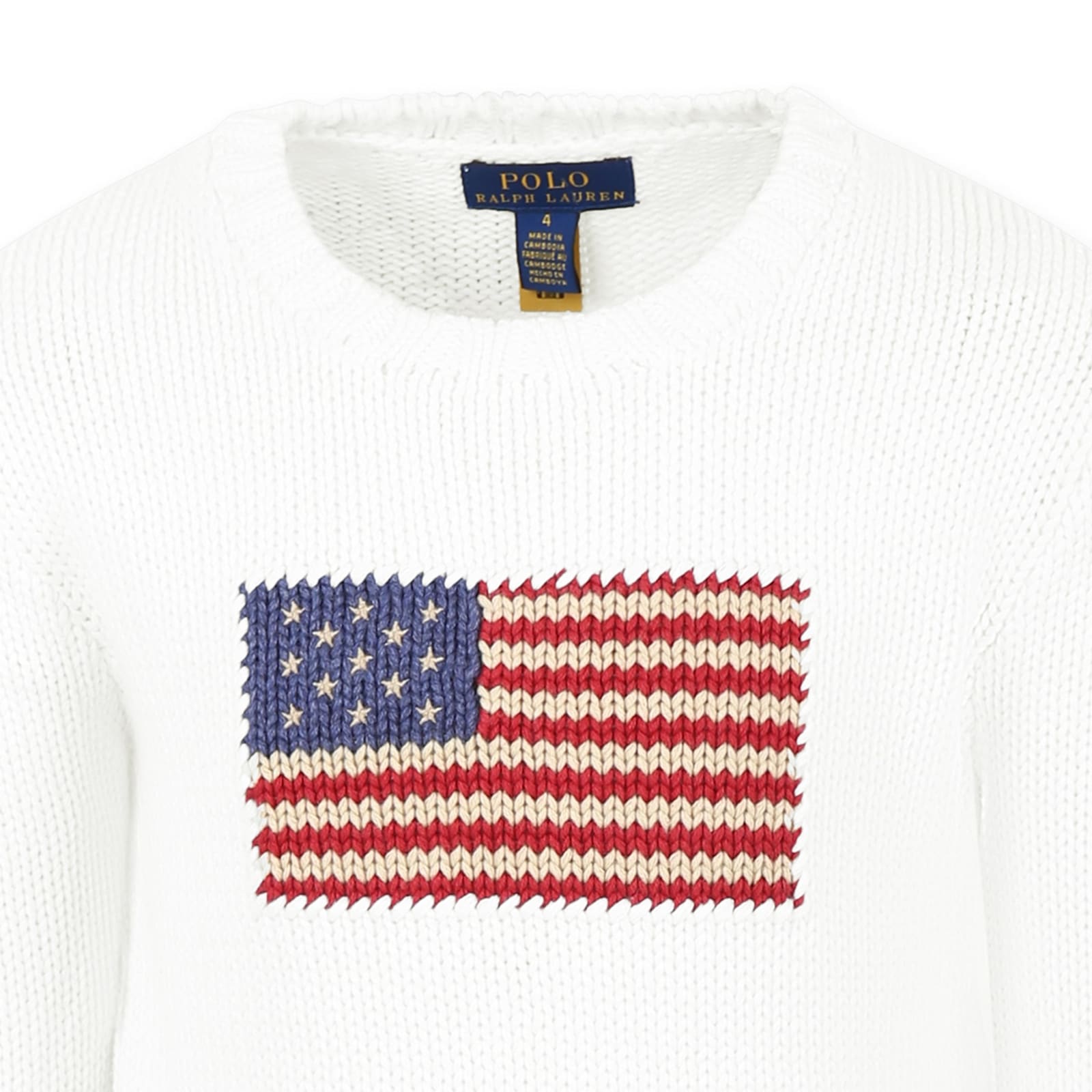 Polo Ralph Lauren Ivory Sweater For Boy In Ivory
