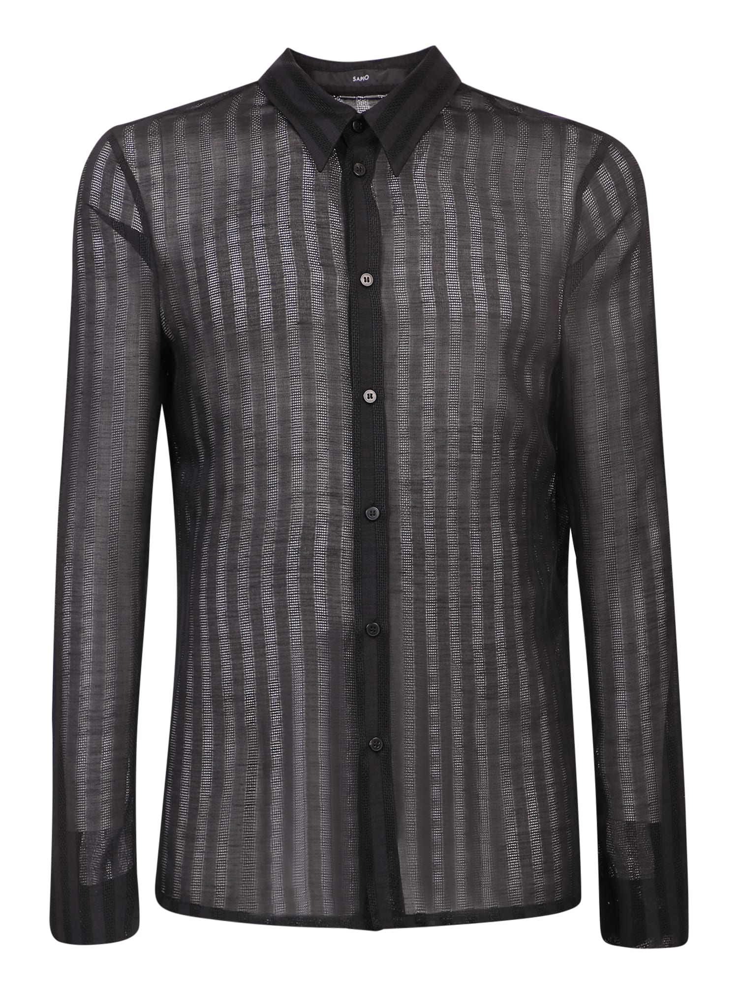 Semi Sheer Striped Shirt