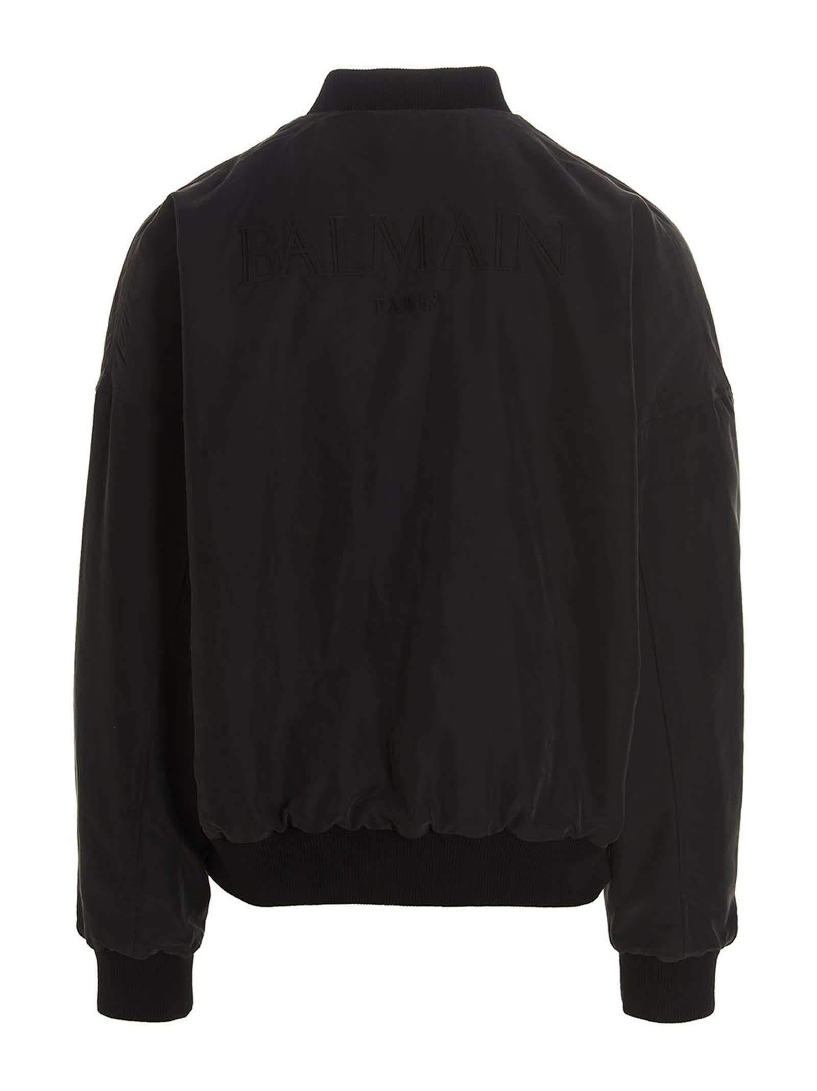 Balmain Painting-print Reversible Bomber Jacket In Multicolor