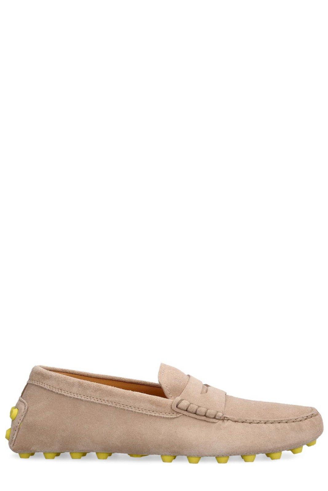 Shop Tod's Gommino Slip-on Driving Shoes In Powder