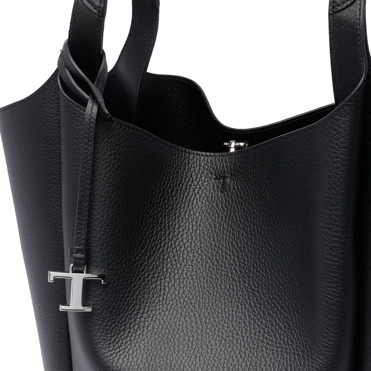 Shop Tod's Leather Bucket Bag In Black