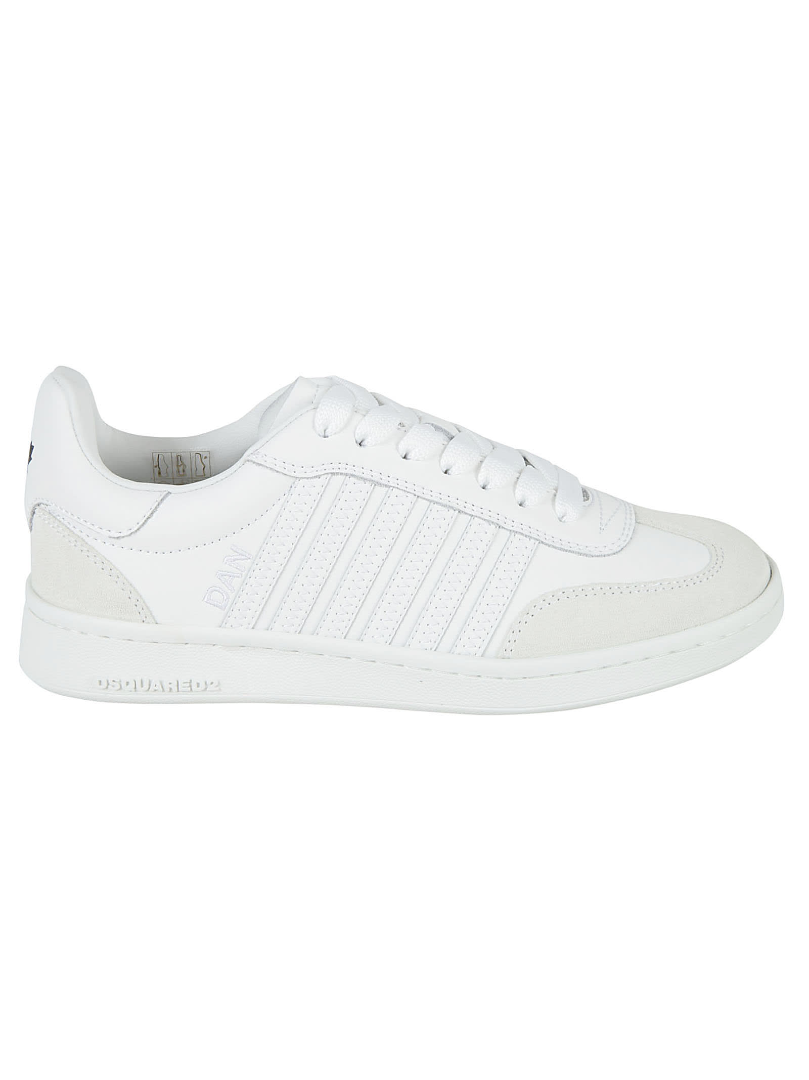 Shop Dsquared2 Logo Detailed Sneakers In White