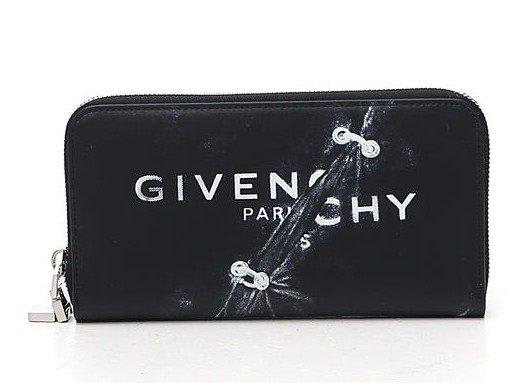 Shop Givenchy Trompe Lceil Zipped Wallet In Black