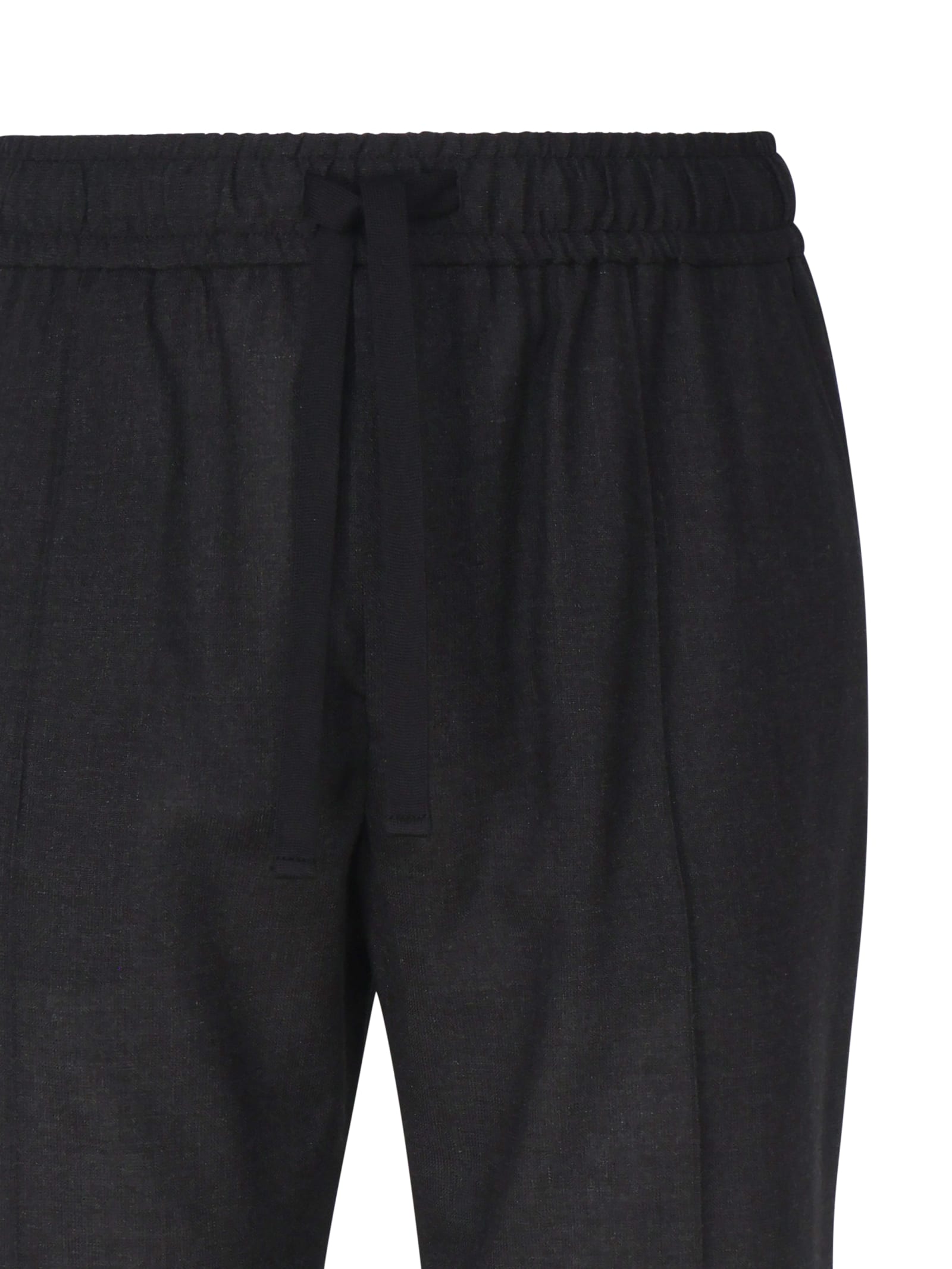 Shop Dolce & Gabbana Jogging Pants In Wool In Melange Grey