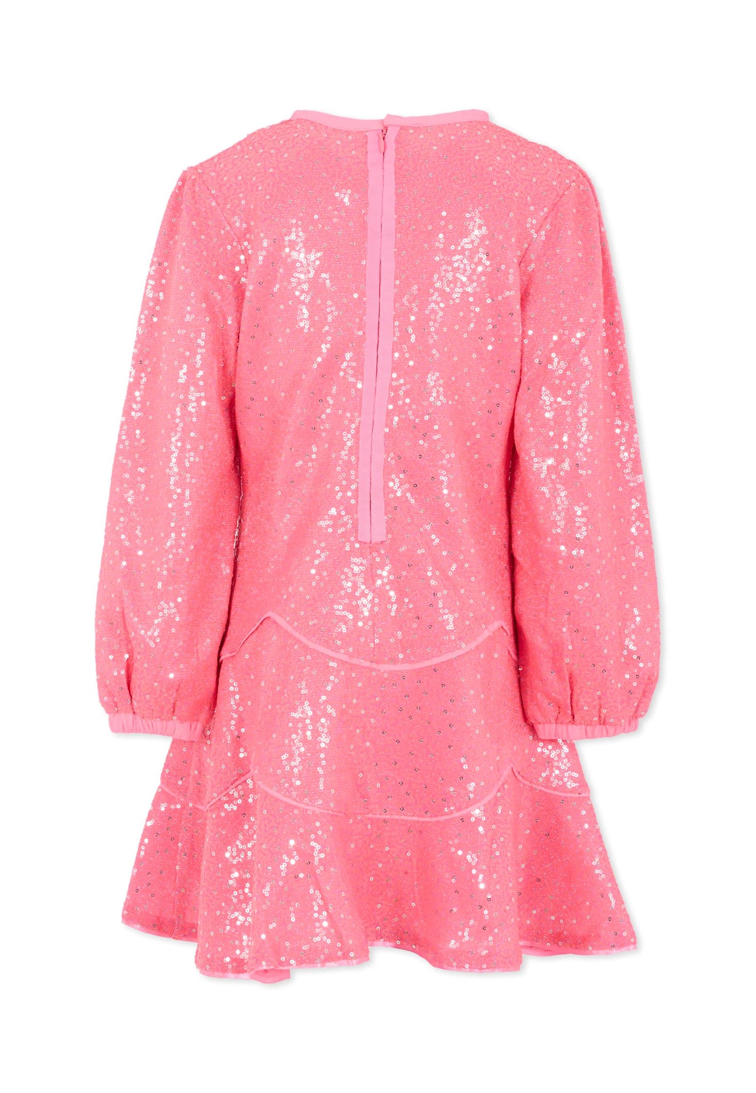 Billieblush Pink Dress For Girl With Sequins In Pink