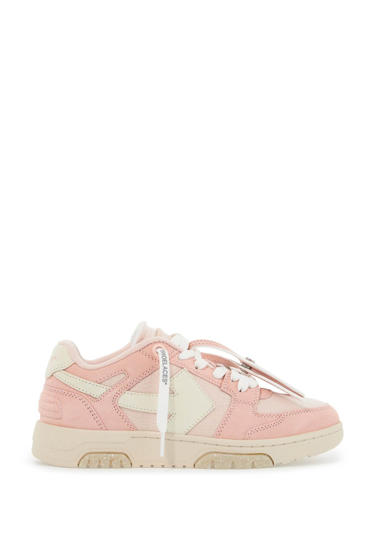 Shop Off-white Slim Out Of Office Sneakers In Nude - White (pink)