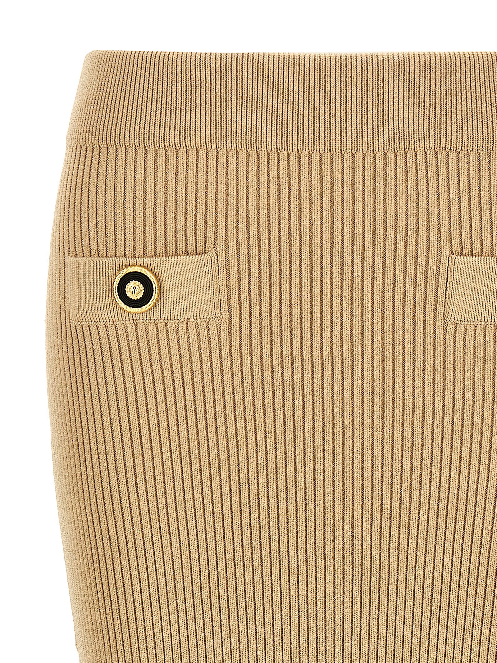 BALMAIN KNIT MIDI SKIRT