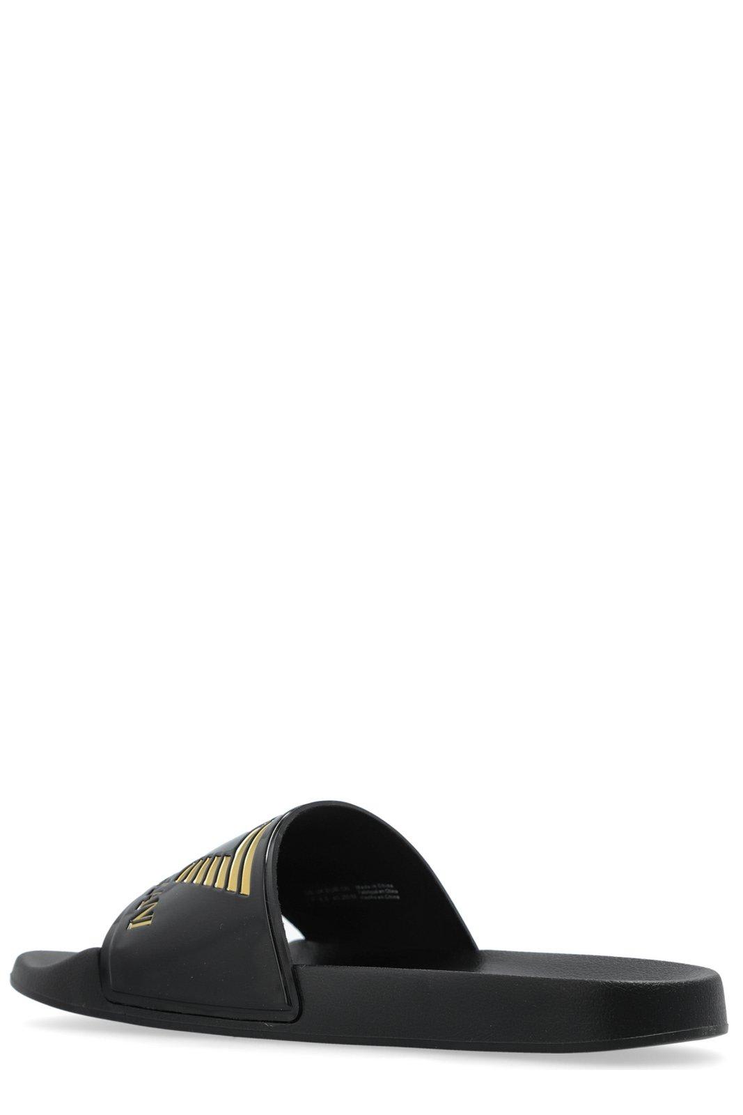 Ea7 Logo Slide Sandals