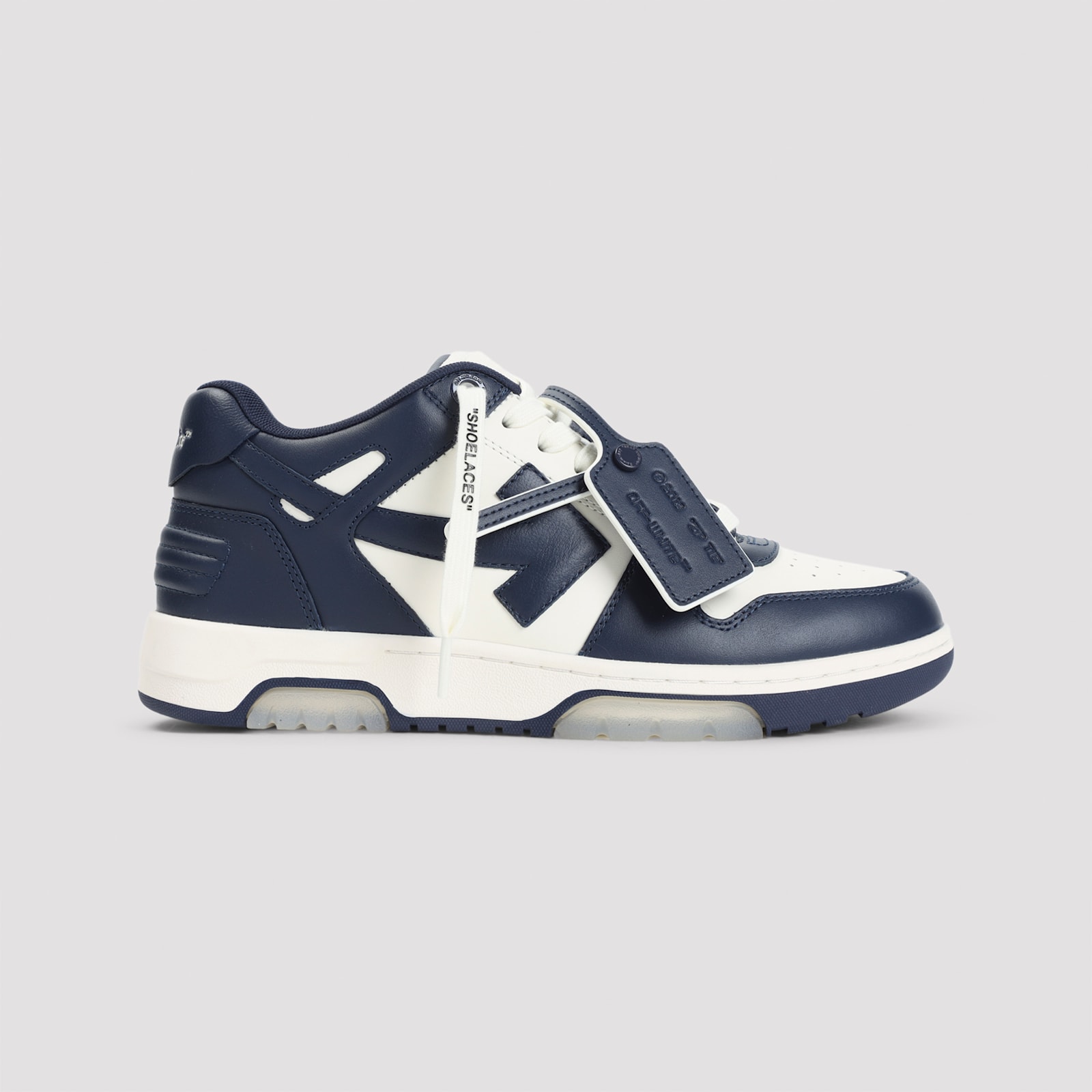 Off-white Out Of Office Leather Sneakers In Blue