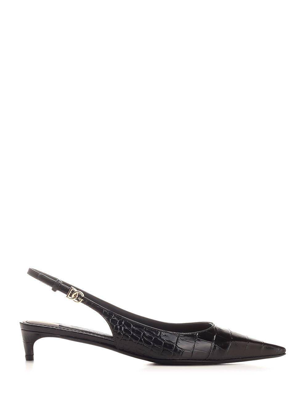 Crocodile Effect Slingback