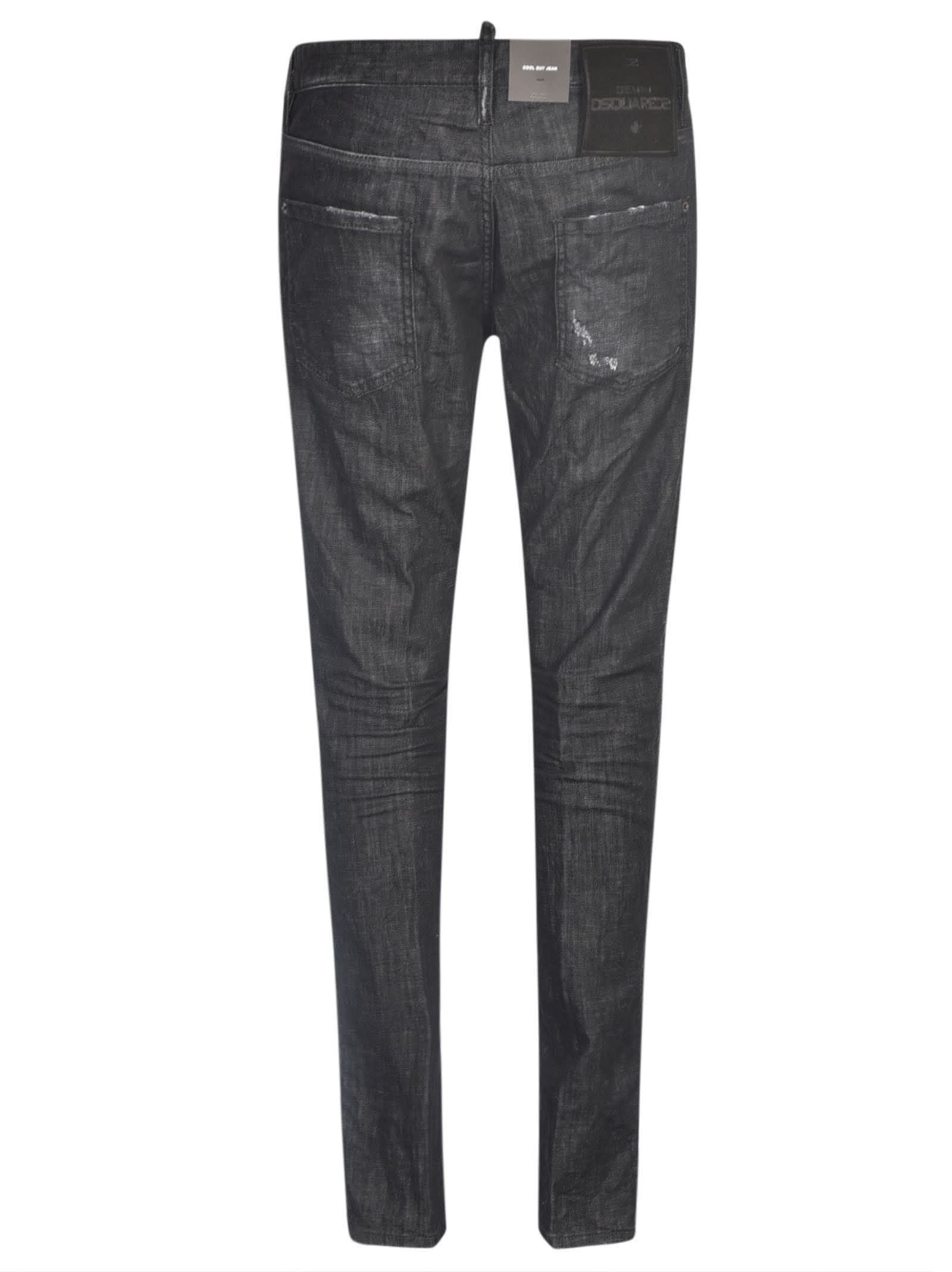Shop Dsquared2 Classic Fitted Jeans In Black