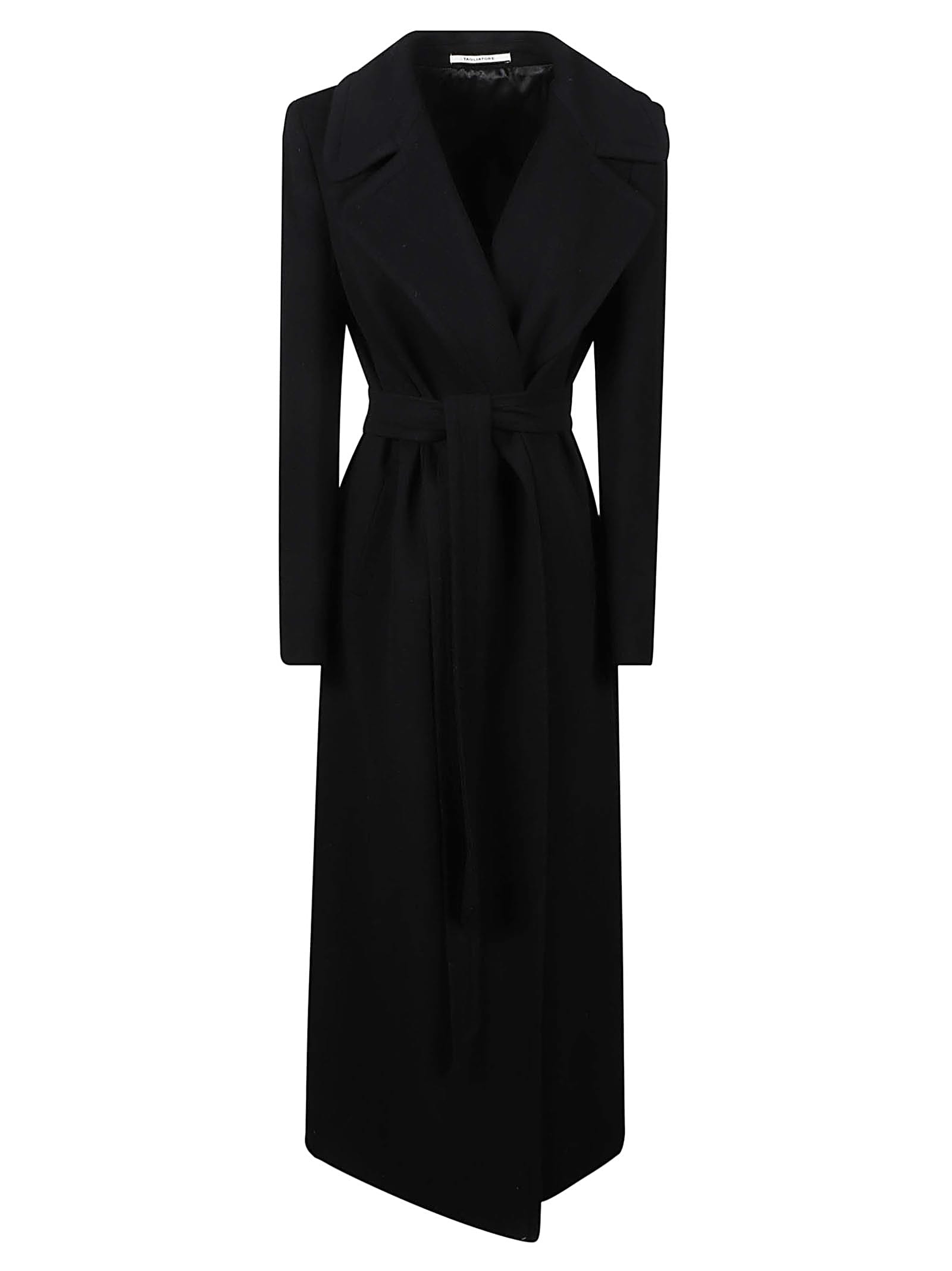 Shop Tagliatore Coat In Nero