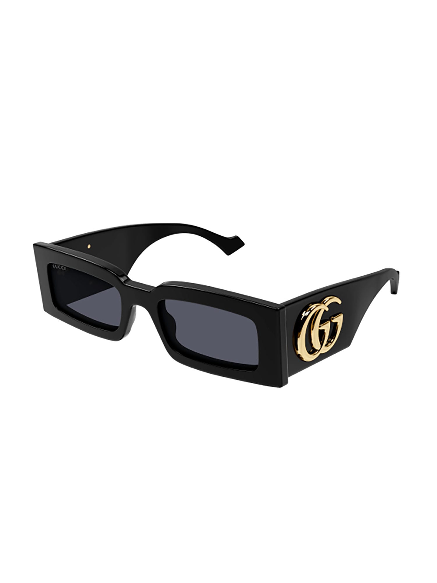 Shop Gucci Gg1425s Sunglasses In 001 Black Black Grey