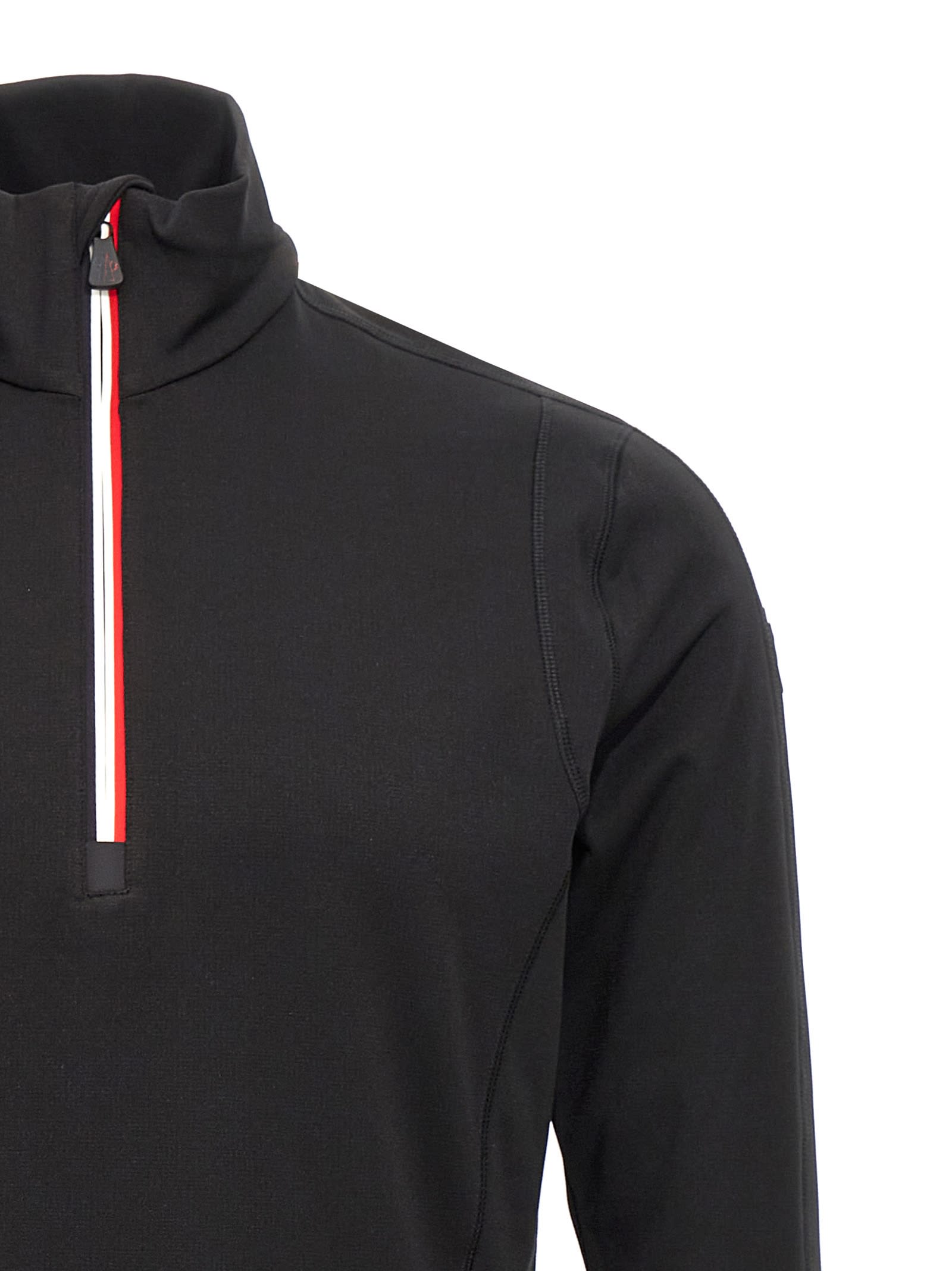 Shop Moncler Polartec® Power Grid Rec Base Layer In Black