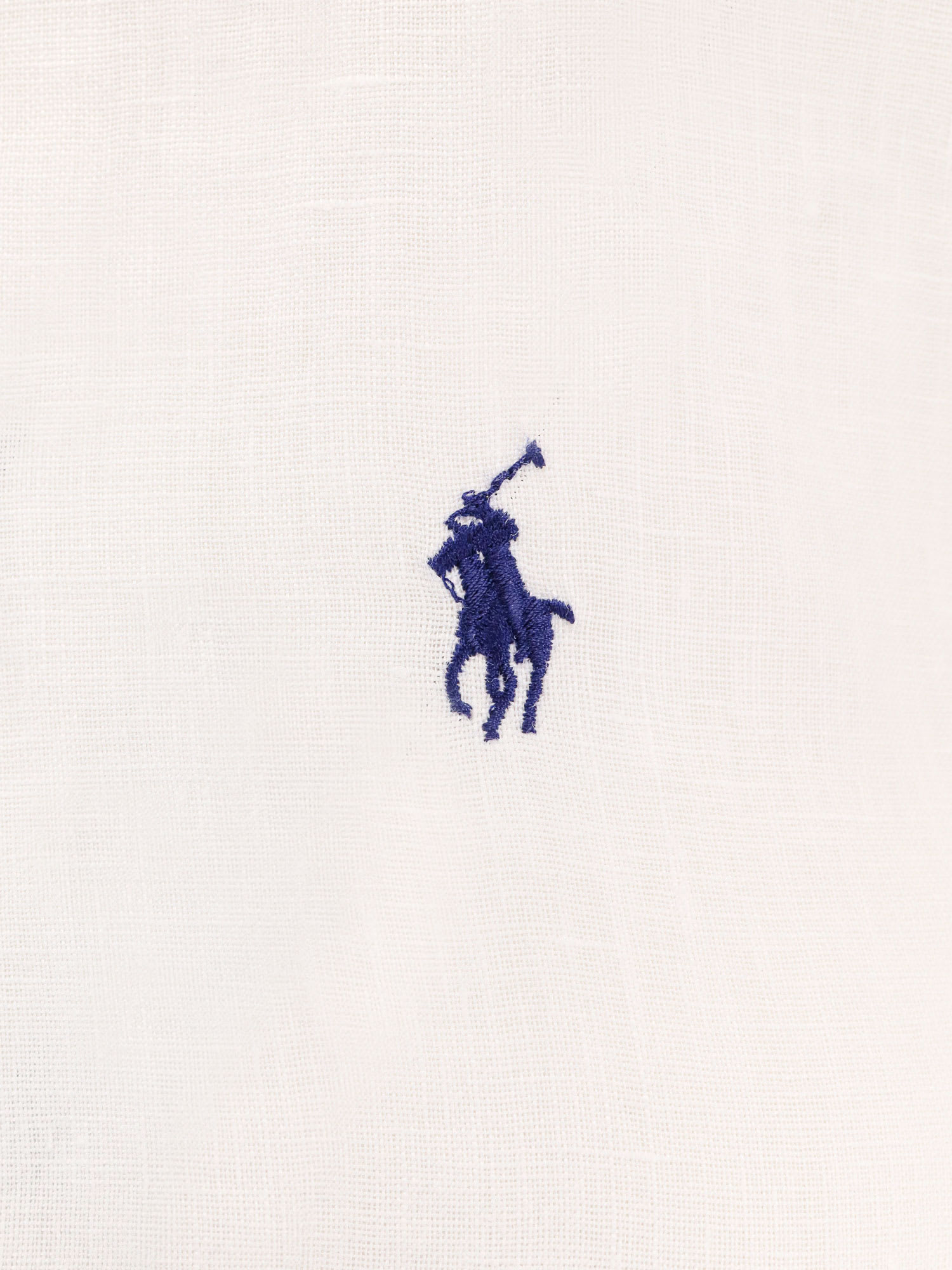 Polo Ralph Lauren Relaxed Fit Linen Shirt In White