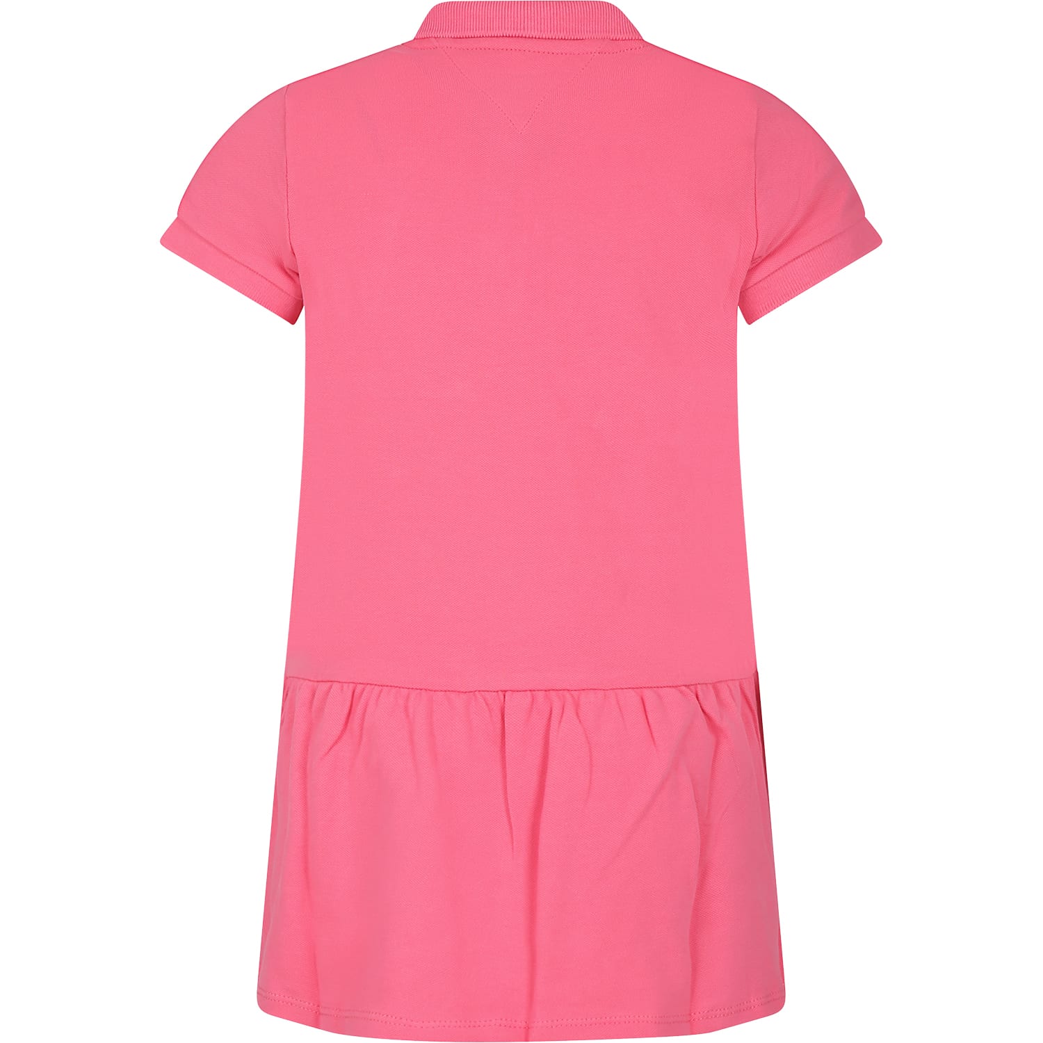 Shop Tommy Hilfiger Fuchsia Dress For Girl With Embroidery